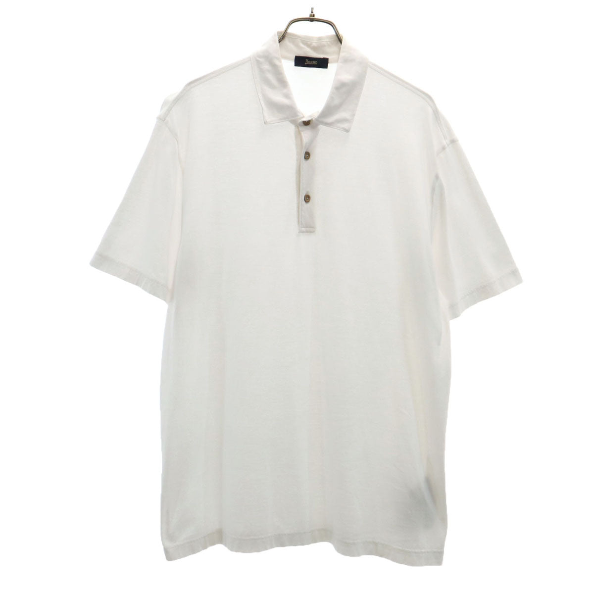 Herno ヘルノ 半袖 ポロシャツ 54 ホワイト メンズ