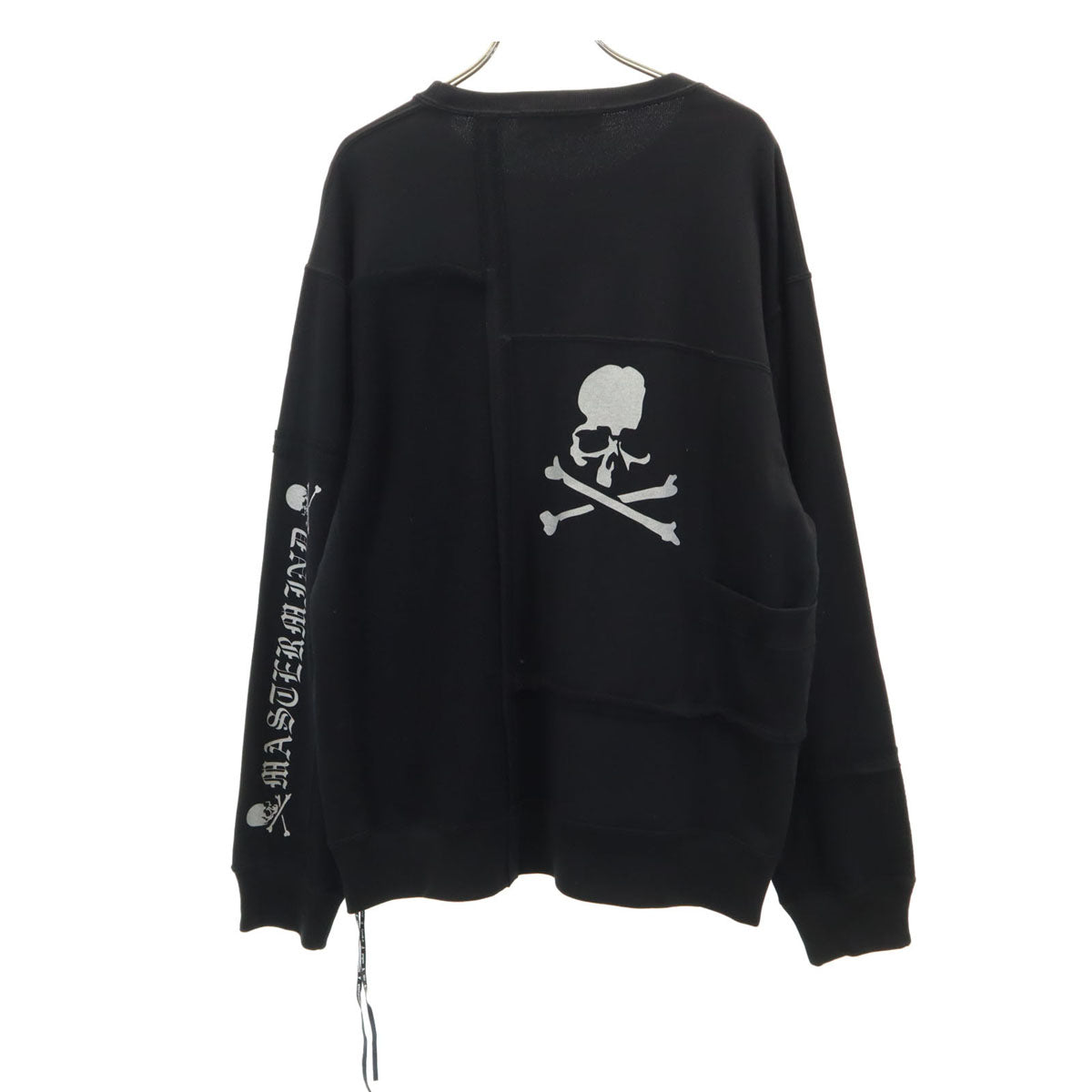 mastermind JAPAN マスターマインド ジャパン 日本製 バックスカル 長袖 パズル スウェット トレーナー M ブラック メンズ