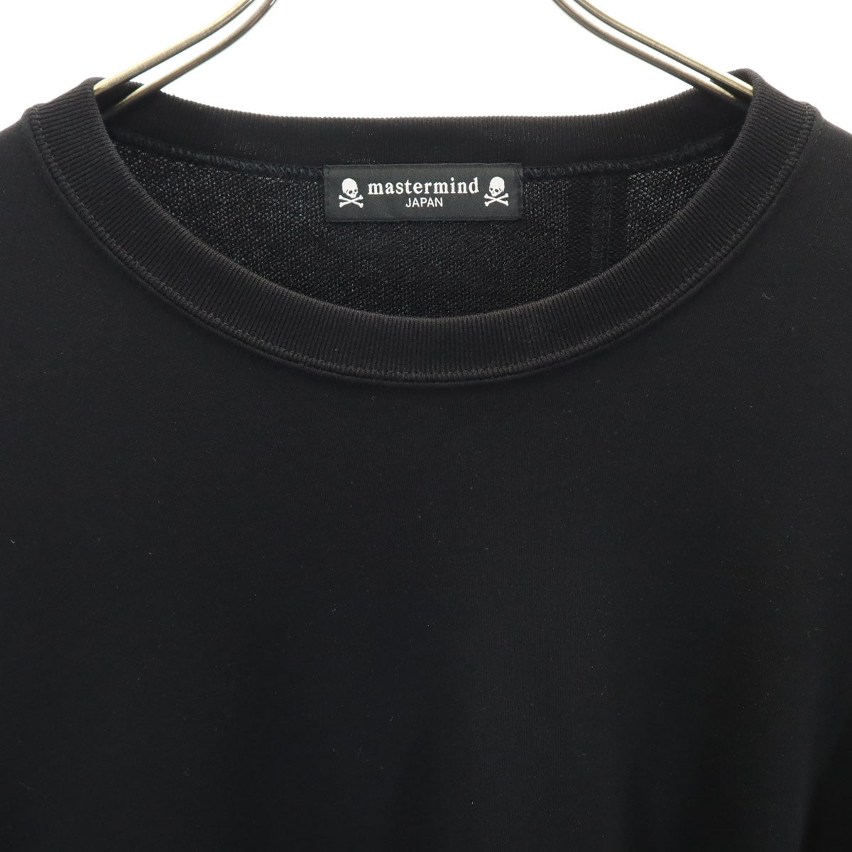 mastermind JAPAN マスターマインド ジャパン 日本製 バックスカル 長袖 パズル スウェット トレーナー M ブラック メンズ