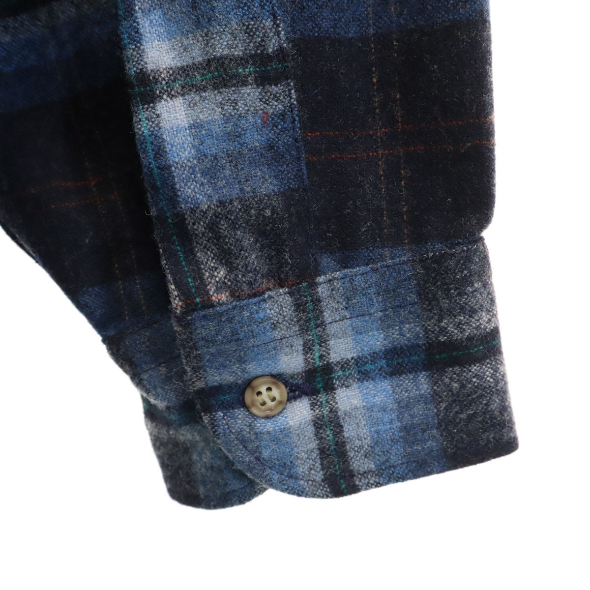 PENDLETON ペンドルトン 70s USA製 ヴィンテージ チェック柄 長袖 ネルシャツ L ネイビー メンズ