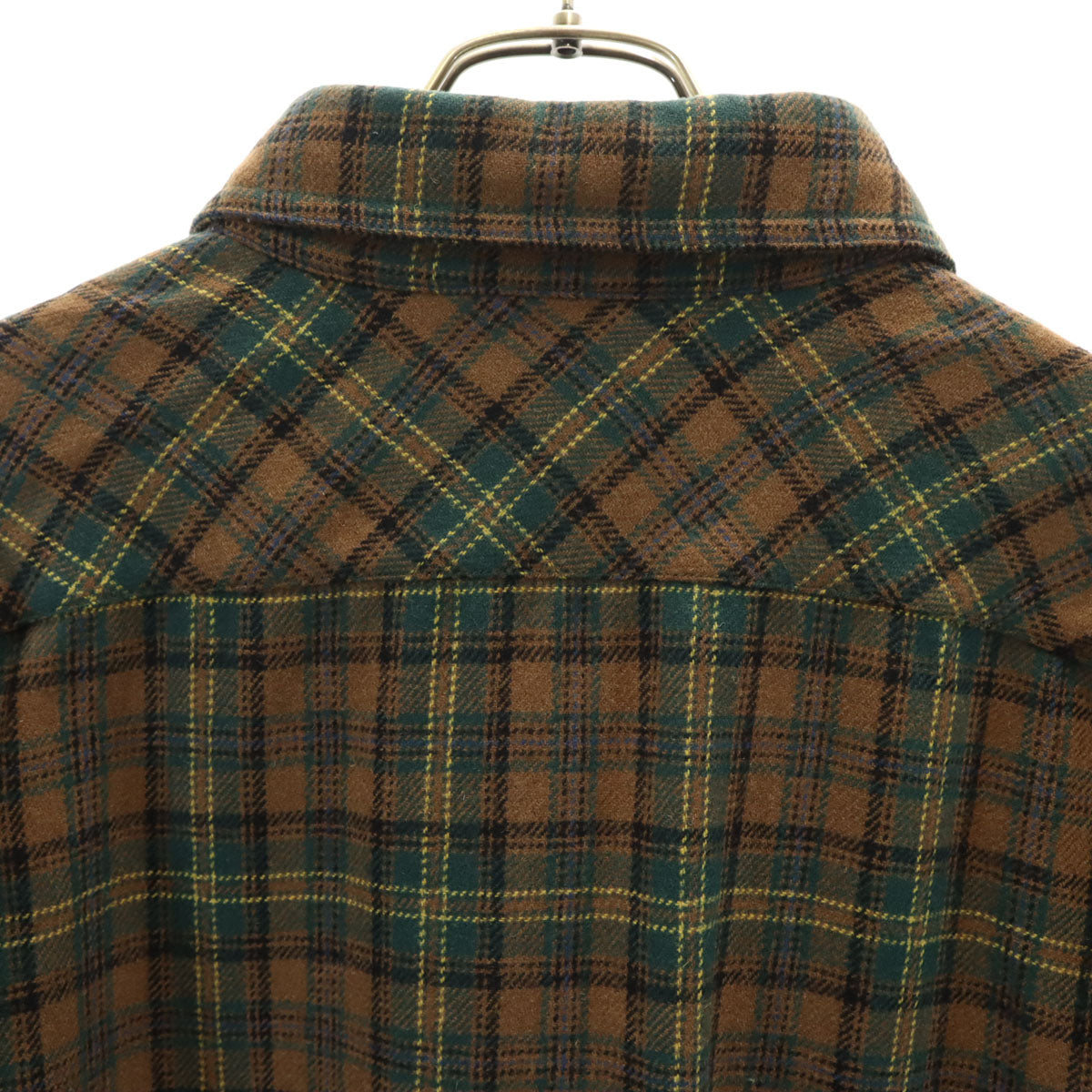 MONCLER モンクレール 長袖 ハーフジップ ネルシャツ L ブラウン系 プルオーバー メンズ