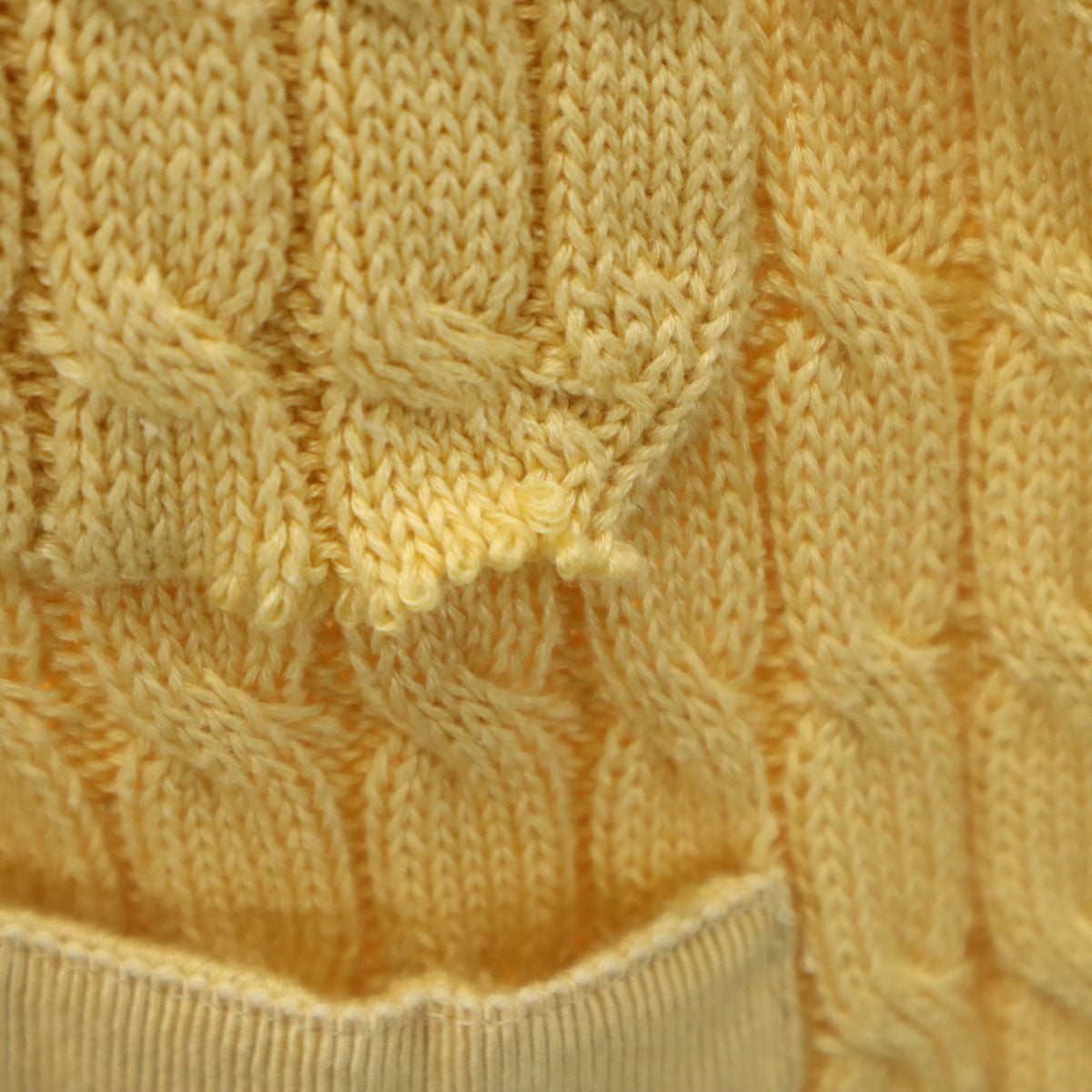 Salvatore Ferragamo サルヴァトーレフェラガモ 長袖 Vネック ニットカーディガン XS イエロー系 ケーブル レディース