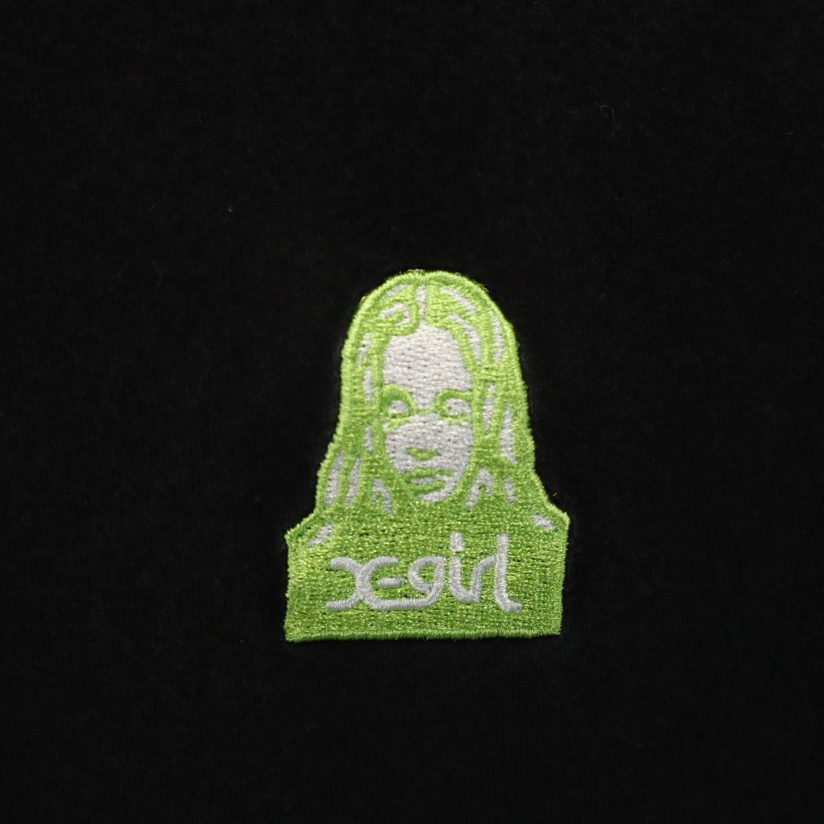 X-girl エックスガール バックプリント 長袖 Tシャツ S ブラック ロンT レディース