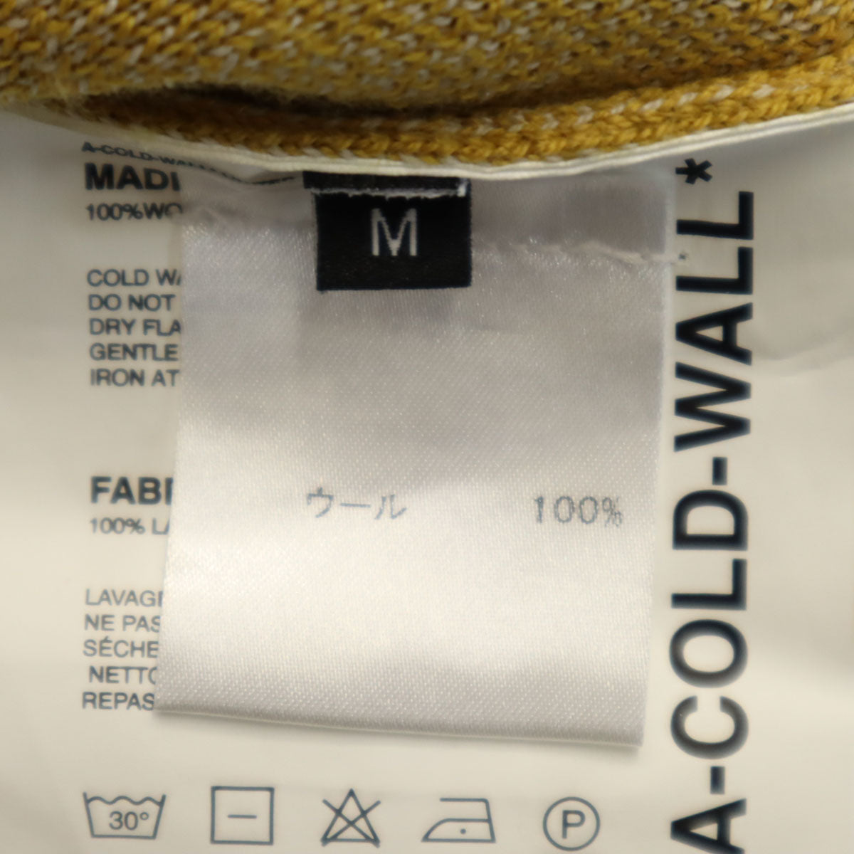 A-COLD-WALL アコールドウォール 長袖 セーター M マスタード ニット メンズ