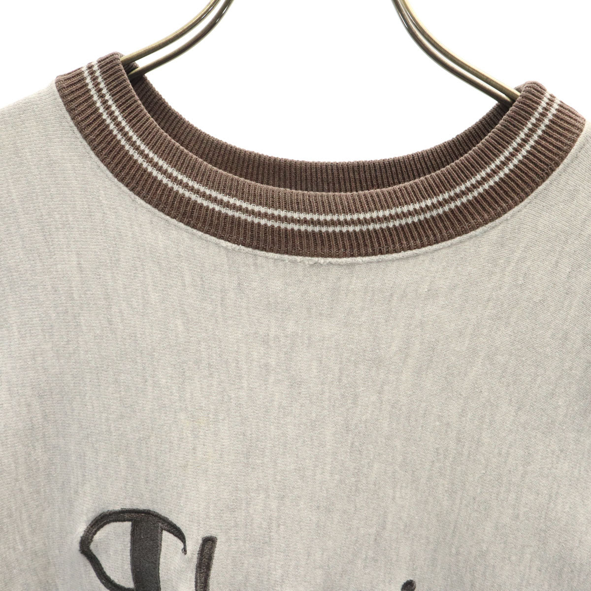 Champion チャンピオン 90s USA製 オールド 刺繍タグ 長袖 リバースウィーブ スウェット トレーナー XL グレー メンズ