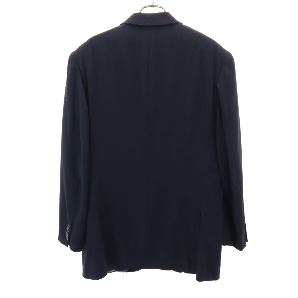 HERMES エルメス イタリア製 テーラードジャケット 52 ネイビー ブレザー メンズ