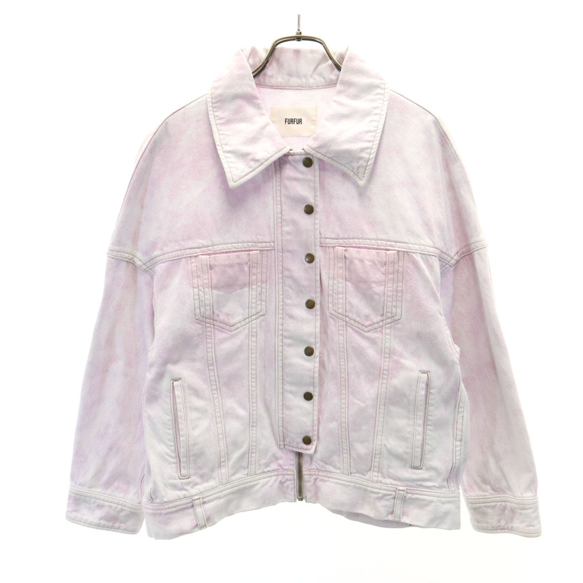 furfur ファーファー 日本製 トラッカー ジャケット F ピンクパープル系 ジージャン レディース