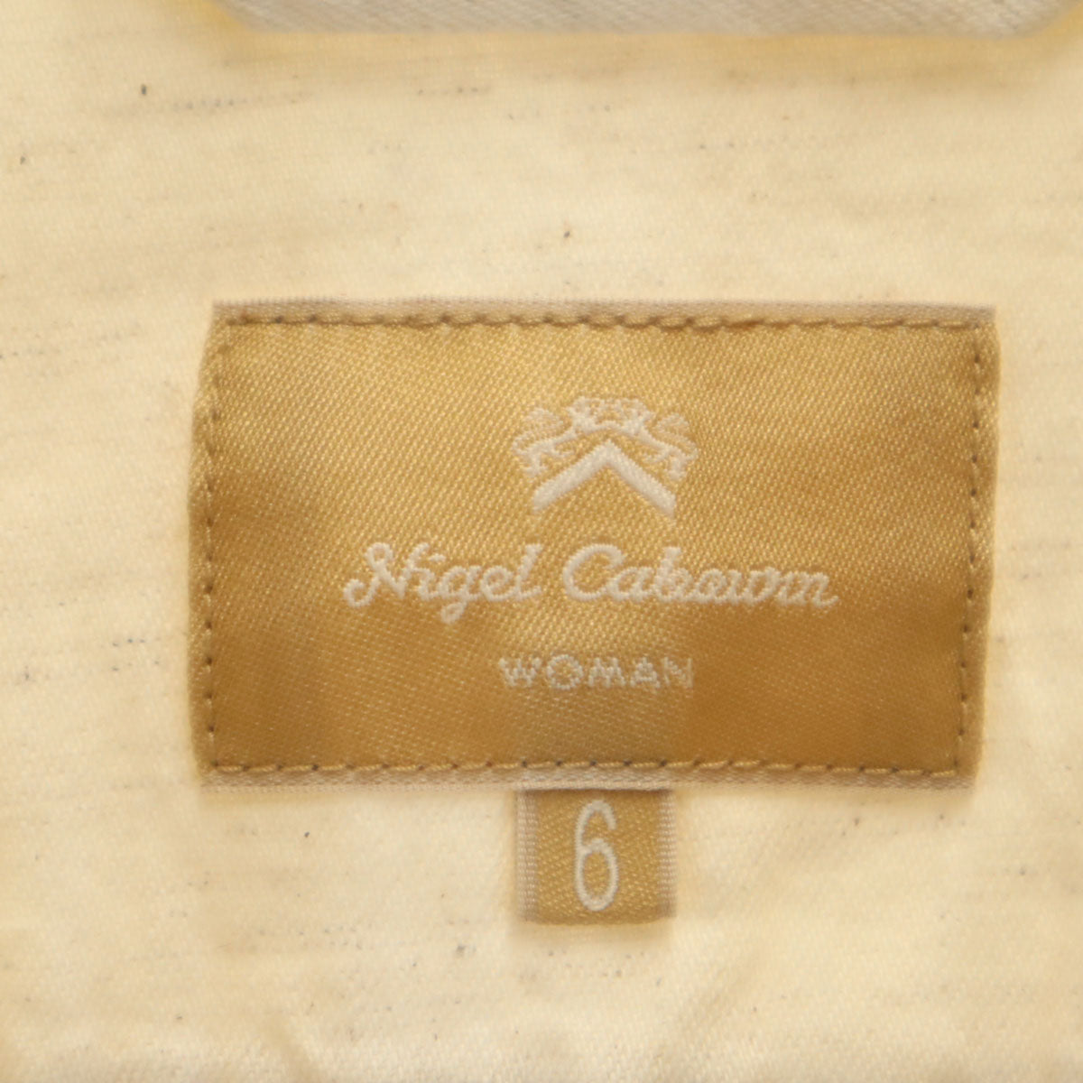 Nigel Cabourn WOMAN ナイジェルケーボン ウーマン 日本製 トラッカー ジャケット 6 ナチュラル レディース