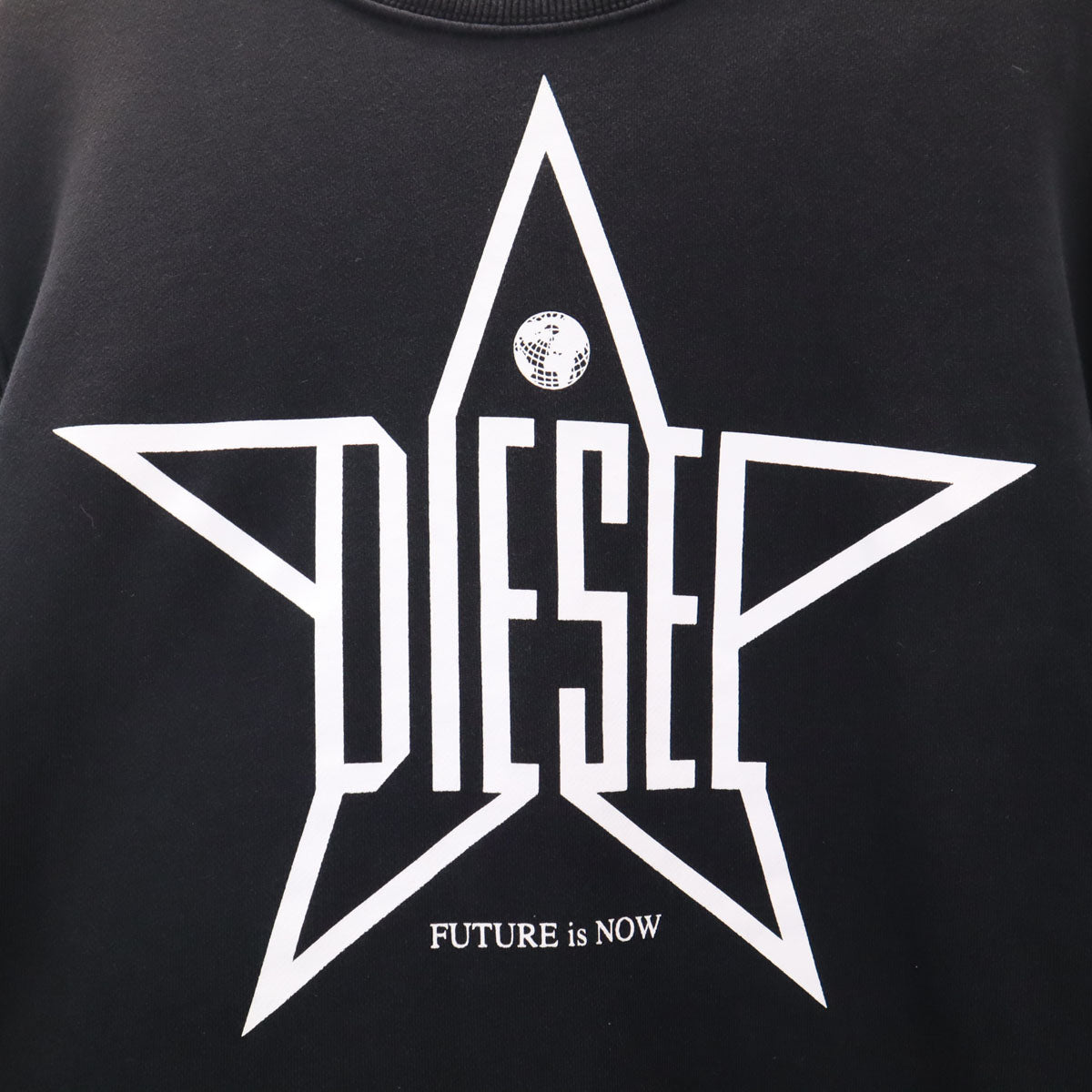 DIESEL ディーゼル 長袖 スウェット トレーナー XL ブラック 裏起毛 メンズ