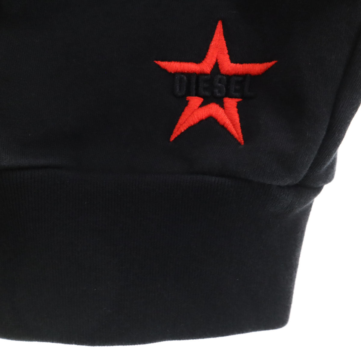 DIESEL ディーゼル ブルガリア製 スター 長袖 スウェット トレーナー S ブラック S-BAY-STUDS スタッズ メンズ