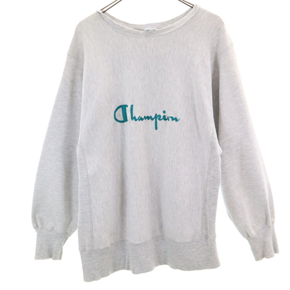 Champion チャンピオン 90s USA製 オールド 刺繍タグ 長袖 リバースウィーブ スウェット トレーナー L グレー メンズ
