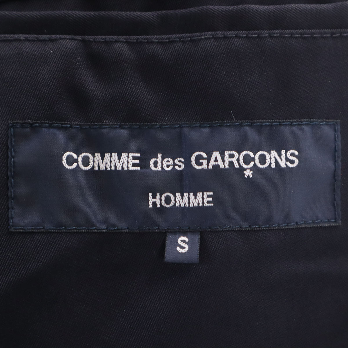 COMME des GARCONS HOMME コムデギャルソンオム 2008年 日本製 テーラードジャケット S ネイビー アンコン メンズ