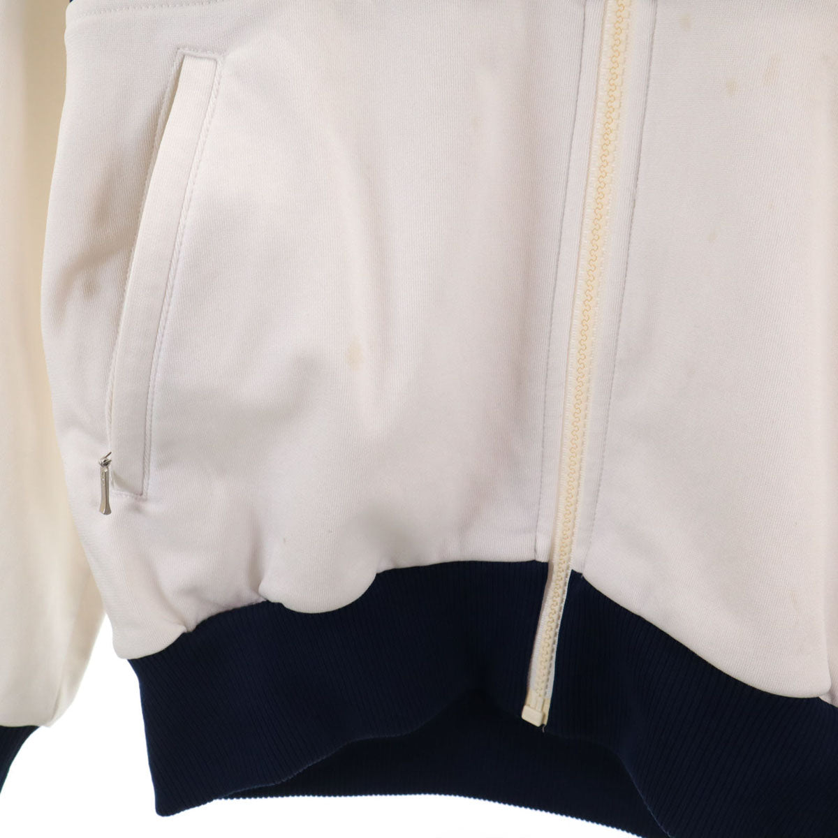 adidas アディダス 70s 西ドイツタグ ヴィンテージ トラックジャケット M ホワイト デサント ジャージ メンズ