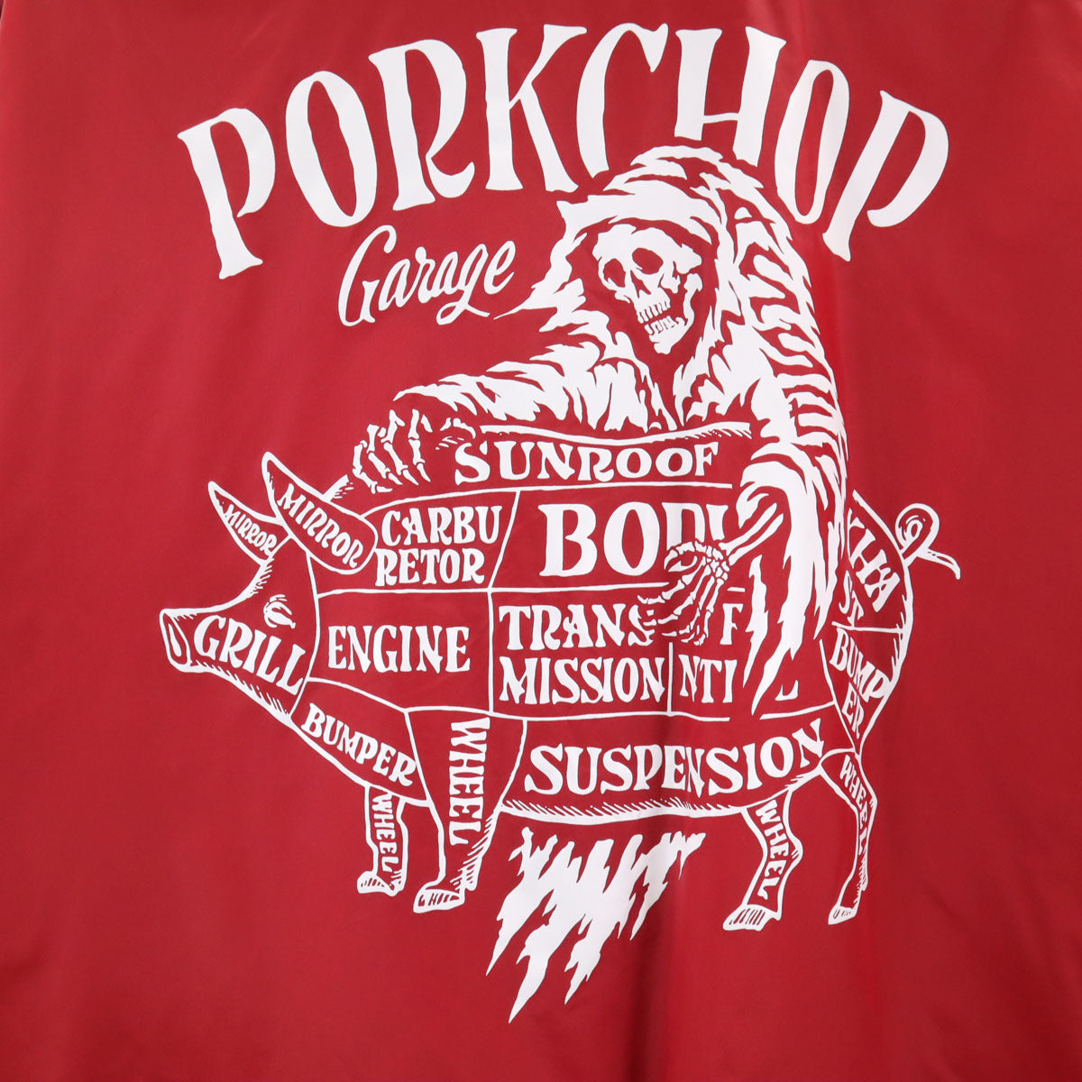 未使用 MASSES マシス 日本製 ポークチョップ コーチジャケット M 赤 メンズ