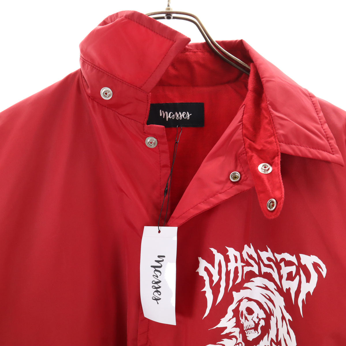 未使用 MASSES マシス 日本製 ポークチョップ コーチジャケット M 赤 メンズ