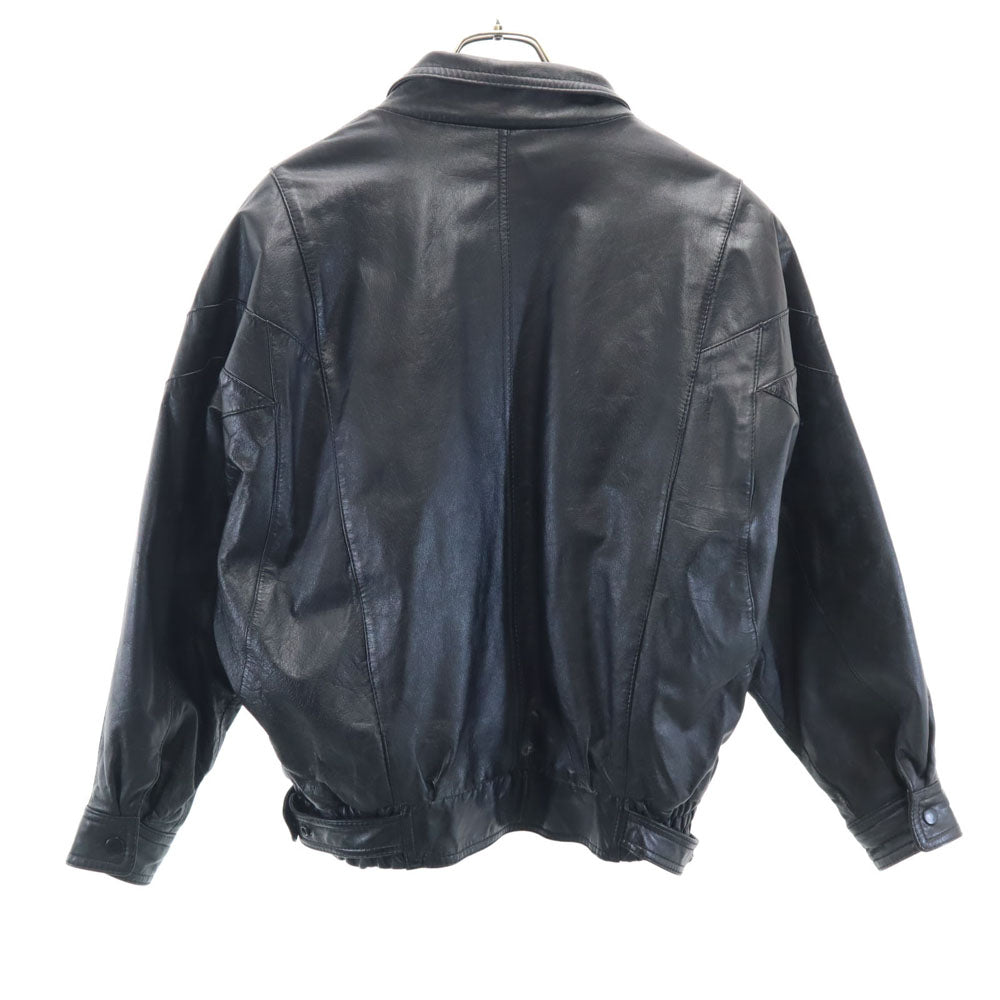 Peter England ピーターイングランド レザージャケット L ブラック メンズ