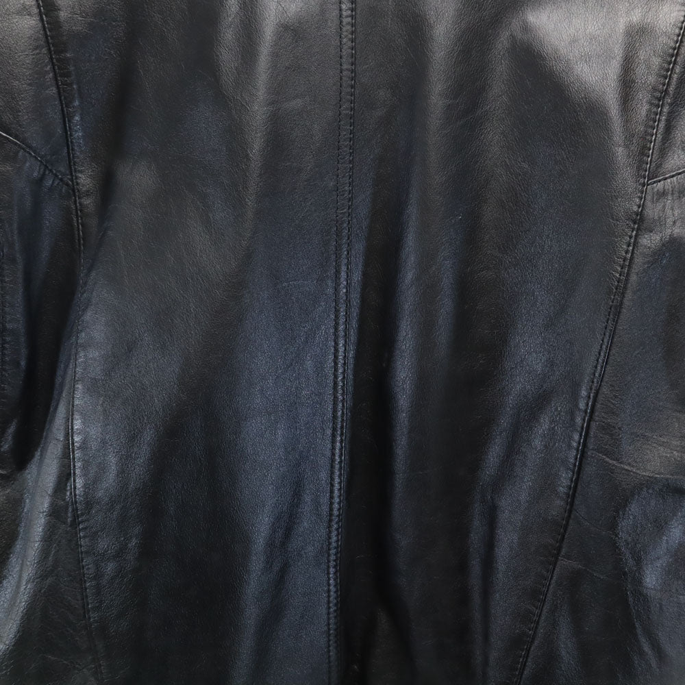 Peter England ピーターイングランド レザージャケット L ブラック メンズ