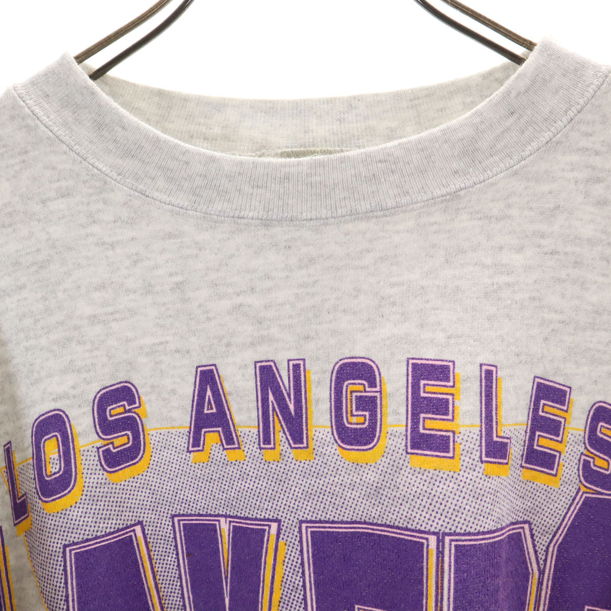 COMPETITOR 90s オールド 長袖 スウェット トレーナー グレー 裏起毛 ロサンゼルスレイカーズ メンズ