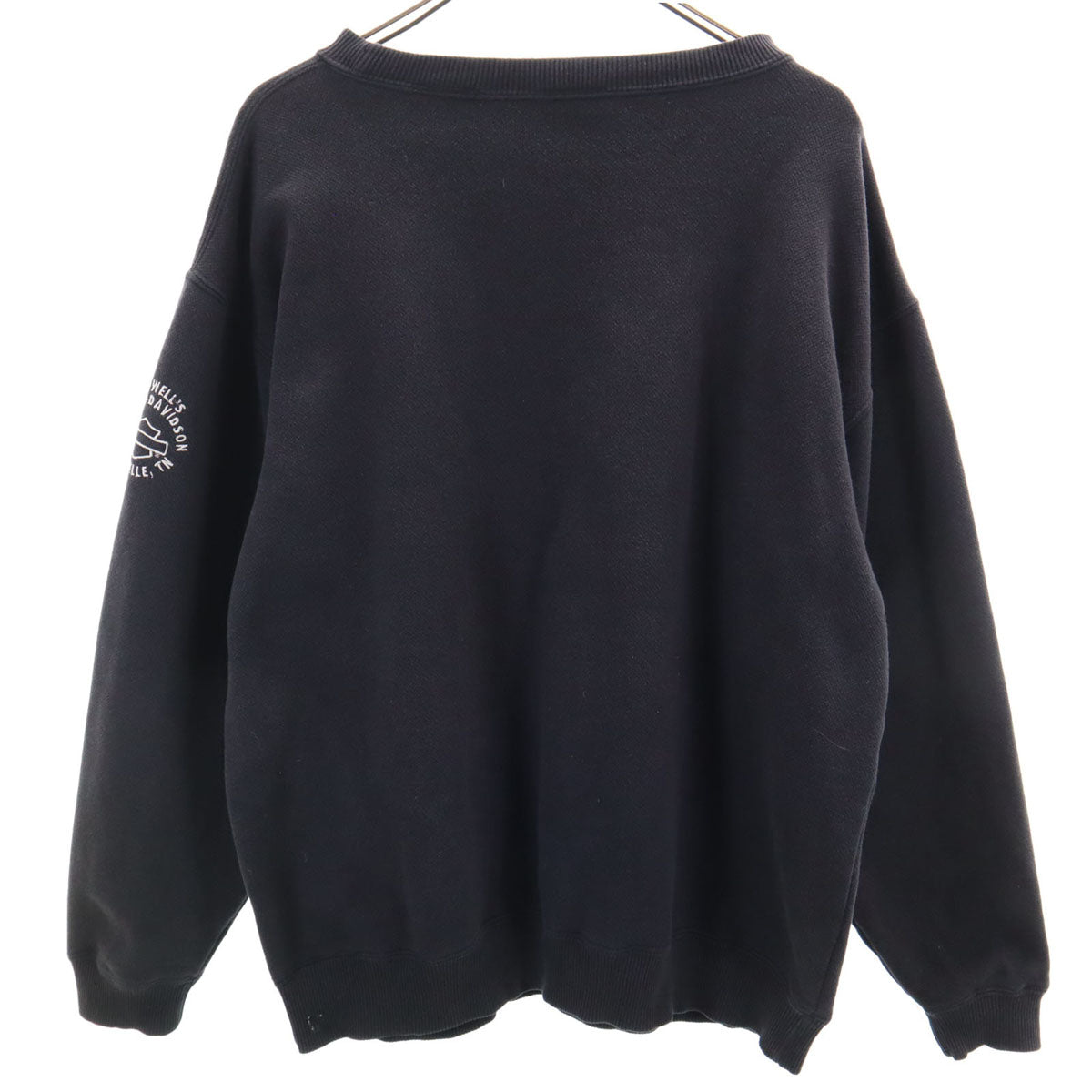 HARLEY DAVIDSON ハーレーダビッドソン 長袖 スウェット トレーナー M 黒 裏起毛 メンズ