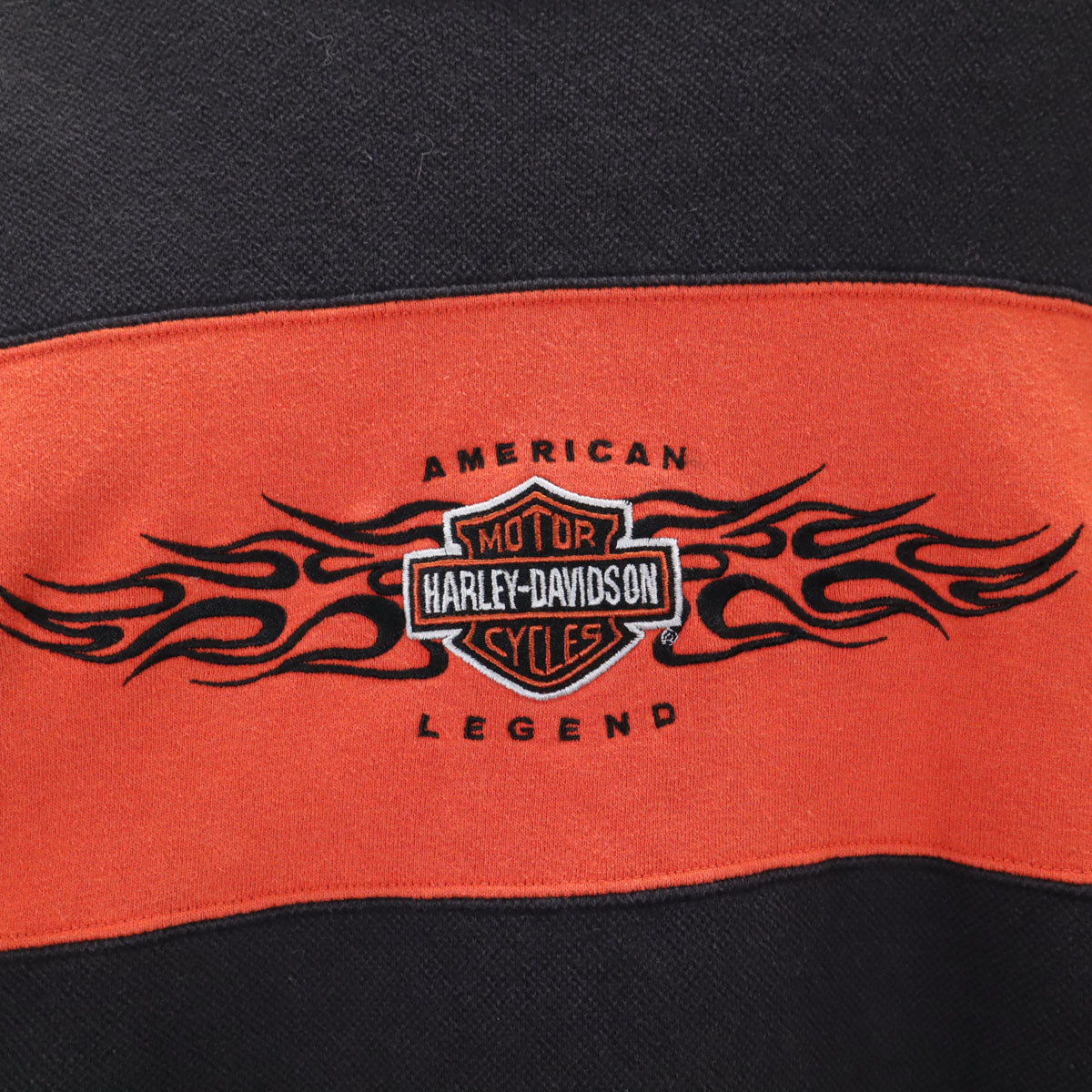 HARLEY DAVIDSON ハーレーダビッドソン 長袖 スウェット トレーナー M 黒 裏起毛 メンズ