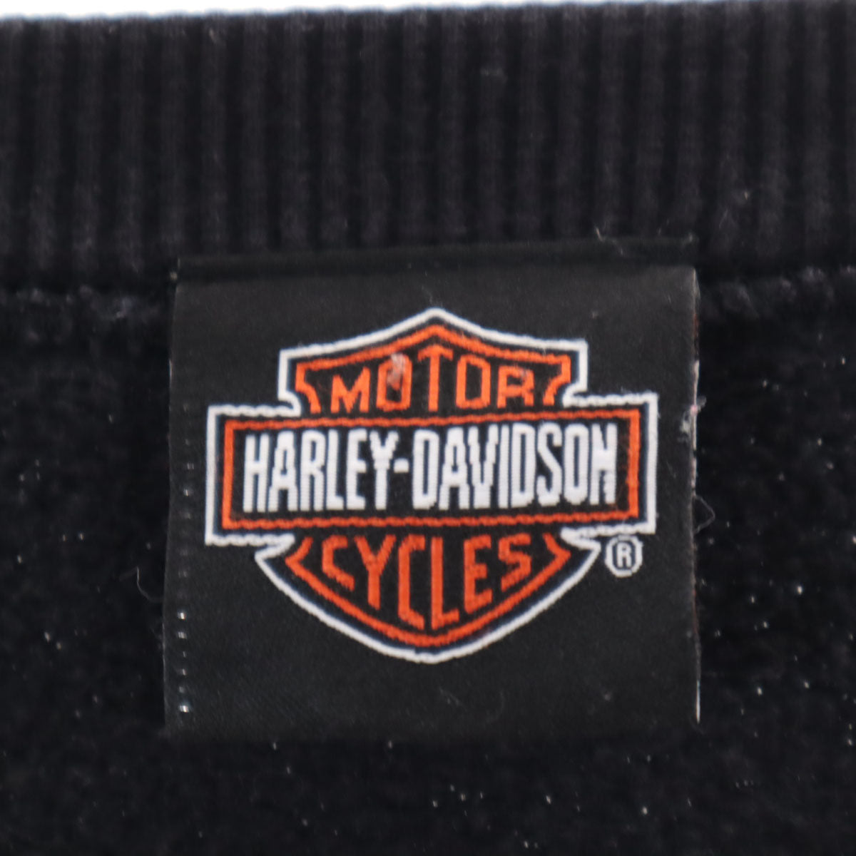 HARLEY DAVIDSON ハーレーダビッドソン 長袖 スウェット トレーナー M 黒 裏起毛 メンズ