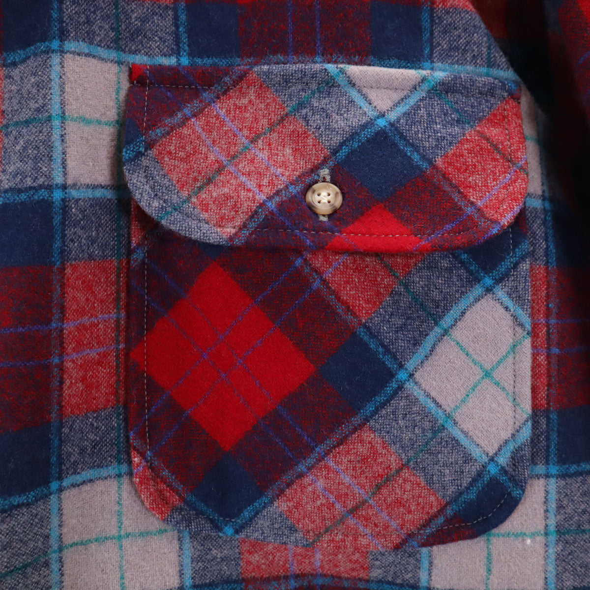 PENDLETON ペンドルトン 70s USA製 ウール ヴィンテージ チェック柄 長袖 シャツ L メンズ