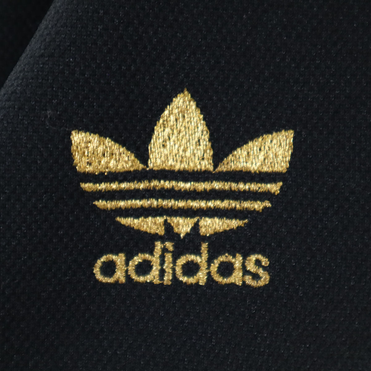 adidas アディダス 80s ヴィンテージ トレフォイルロゴ刺繍 トラックジャケット O 黒 デサント ジャージ メンズ