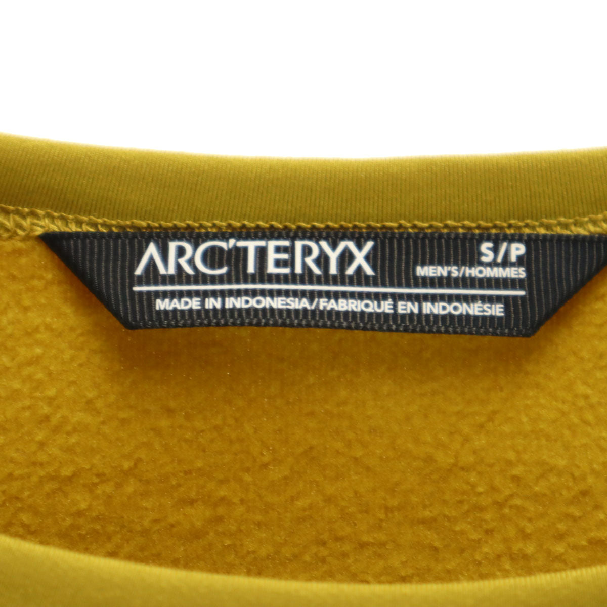 ARC'TERYX アークテリクス 長袖 カイヤナイトテク ウール クルーネック カットソー S マスタード系 裏フリース アウトドア メンズ