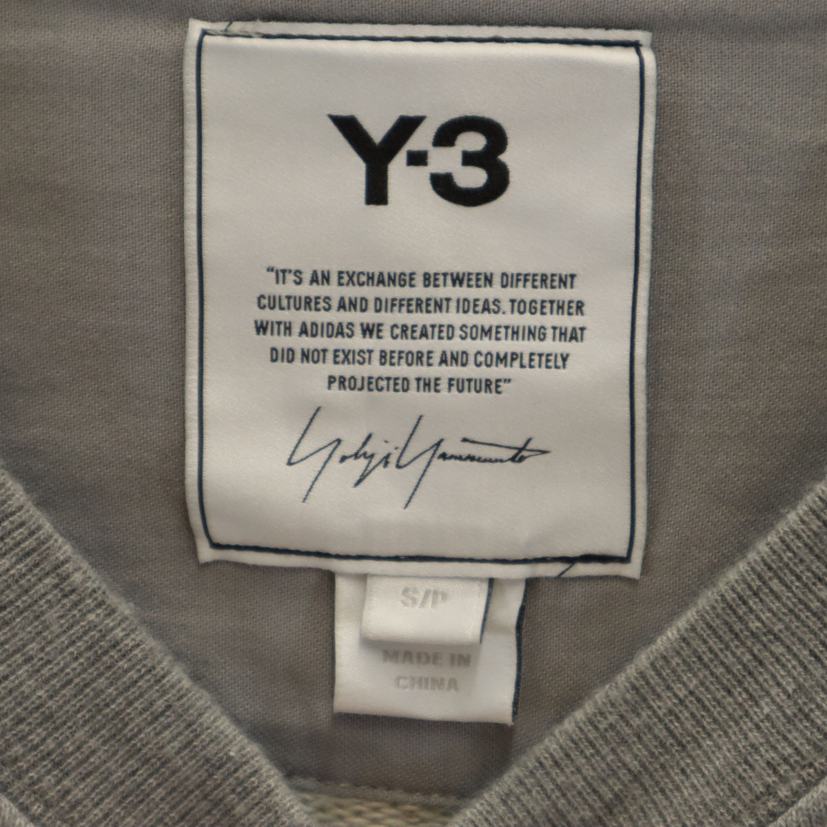 Y-3 ワイスリー 長袖 スウェット トレーナー S グレー ヨウジヤマモト メンズ