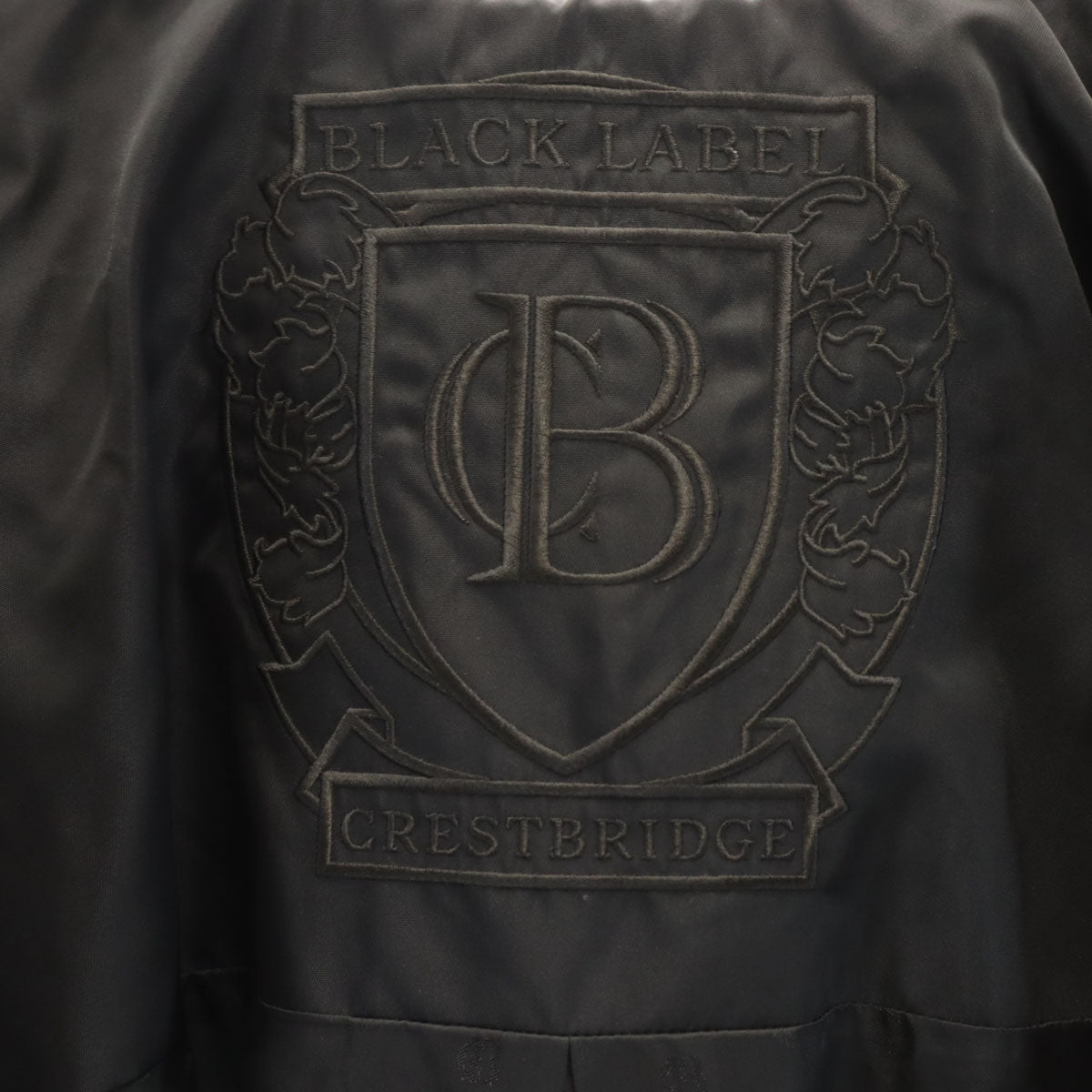 BLACK LABEL CRESTBRIDGE ブラックレーベルクレストブリッジ 幾何学柄 マウンテンパーカー M ネイビー ジャケット メンズ