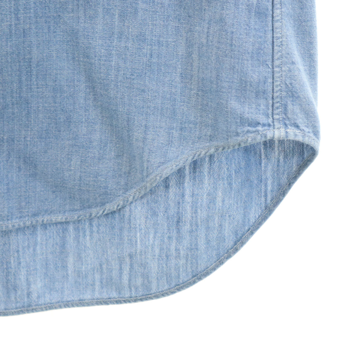 COMME des GARCONS HOMME PLUS コムデギャルソンオムプリュス 日本製 長袖 シャンブレー ボタンダウンシャツ XS ブルー メンズ