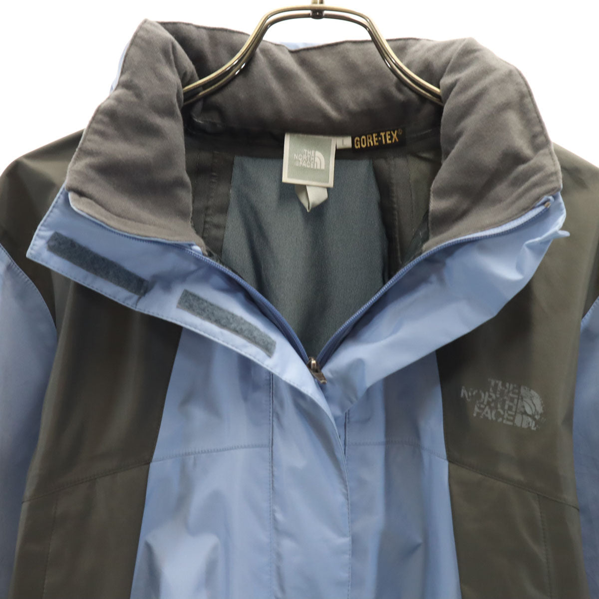 THE NORTH FACE ノースフェイス ゴアテックス レインジャケット L ブルーパープル系 アウトドア NPW10311 レディース