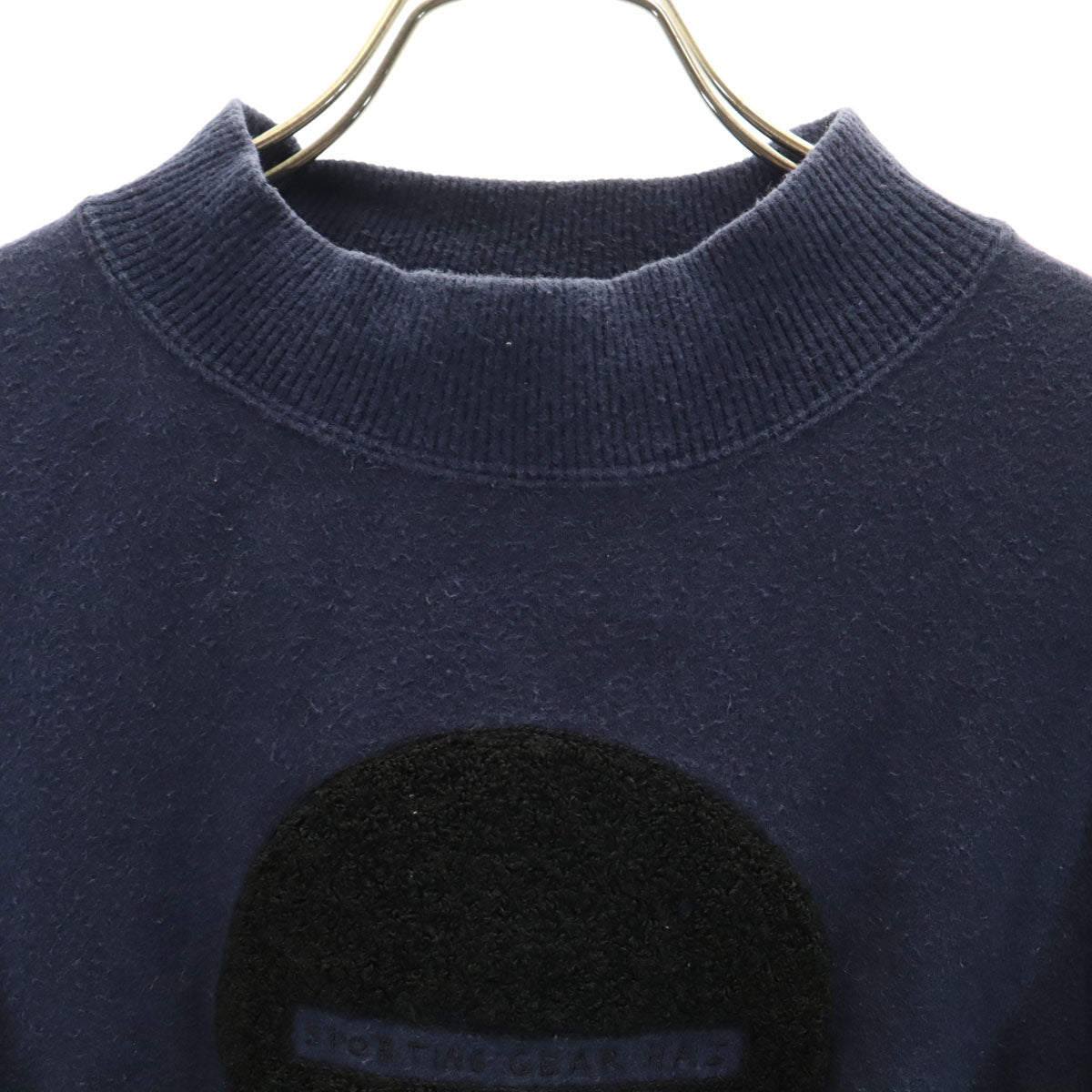 HAI SPORTING GEAR ハイスポーティングギア 90s オールド 長袖 スウェット モックネック トレーナー M ネイビー イッセイミヤケ メンズ