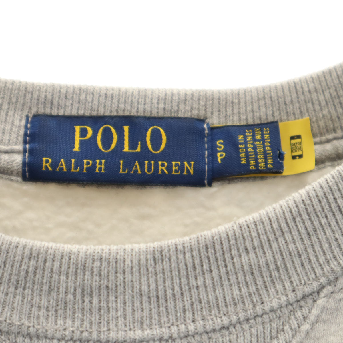 POLO RALPH LAUREN ポロラルフローレン ポロベア 長袖 スウェット トレーナー S グレー 裏起毛 メンズ