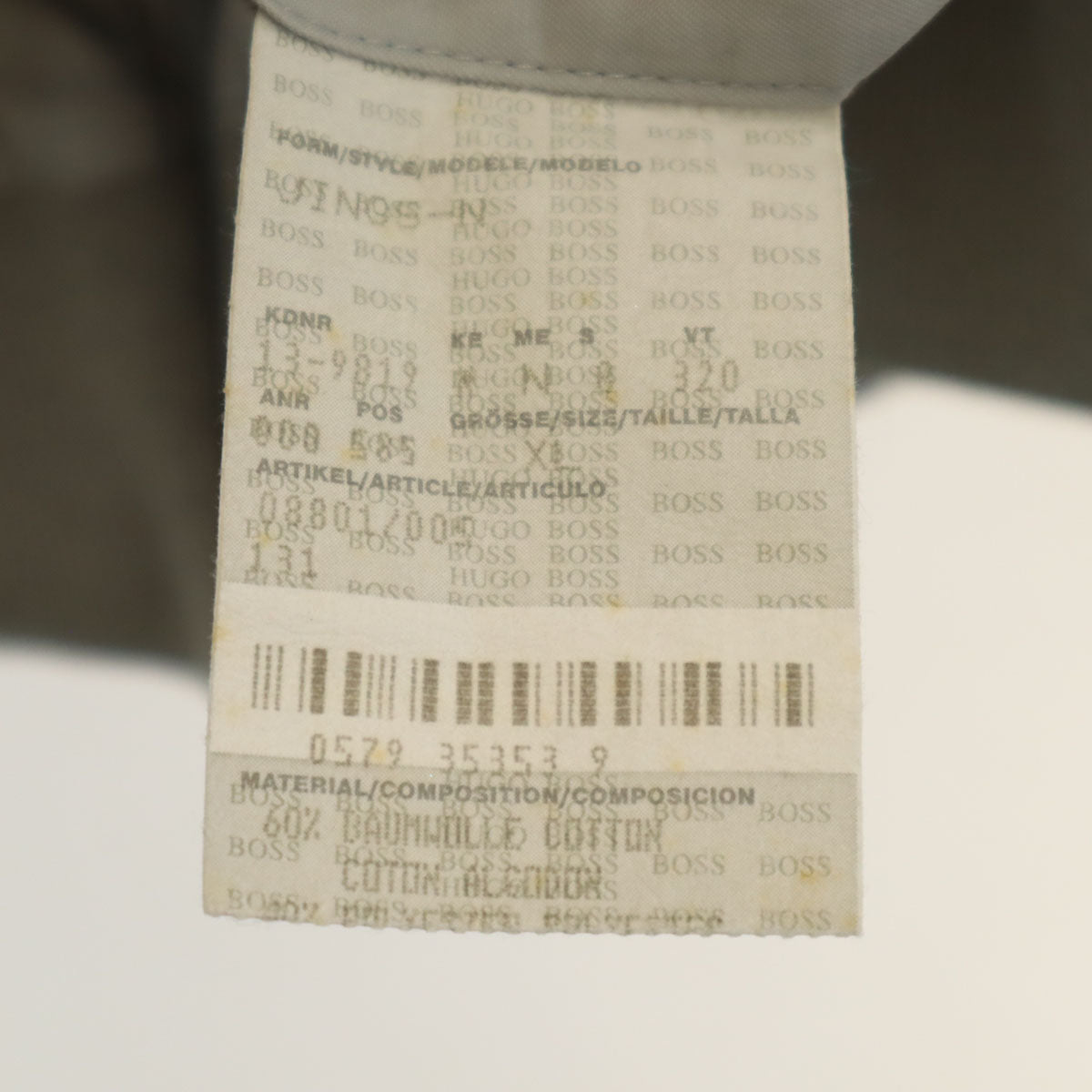 BOSS HUGO BOSS ボスヒューゴボス ブルゾン XL グレー ジャケット メンズ