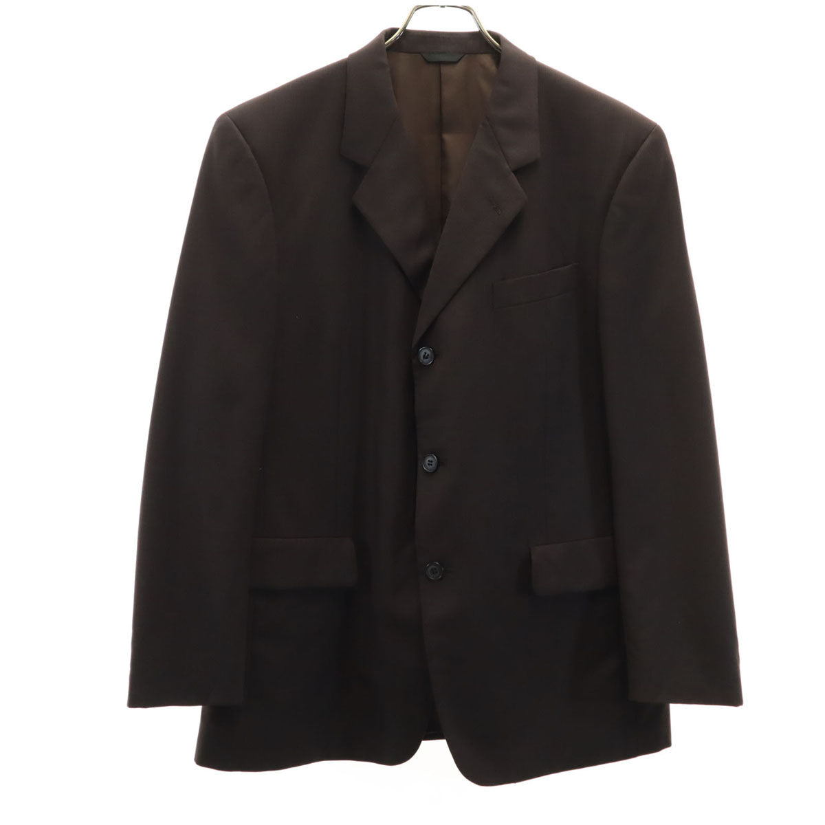 Yohji Yamamoto D'URBAN A.A.R ヨウジヤマモト ダーバン ダーバン ストライプ柄 テーラードジャケット B-L ダークブラウン ブレザー メンズ