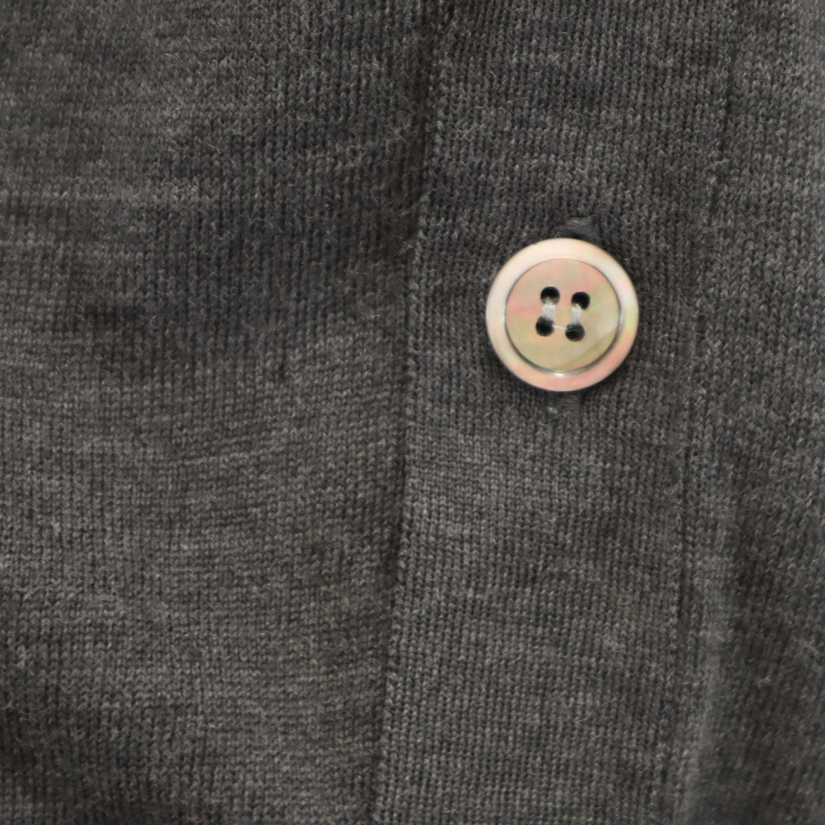 JAN COMME des GARCONS ヤンコムデギャルソン 2005年4月 日本製 長袖 Vネック ニットカーディガン M チャコールグレー メンズ