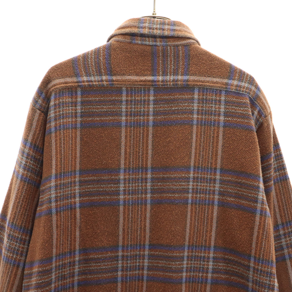 Levi's リーバイス 87年 80s ALASKA アラスカライン ポルトガル製 ヴィンテージ チェック柄 長袖 ネルシャツ M ブラウン メンズ