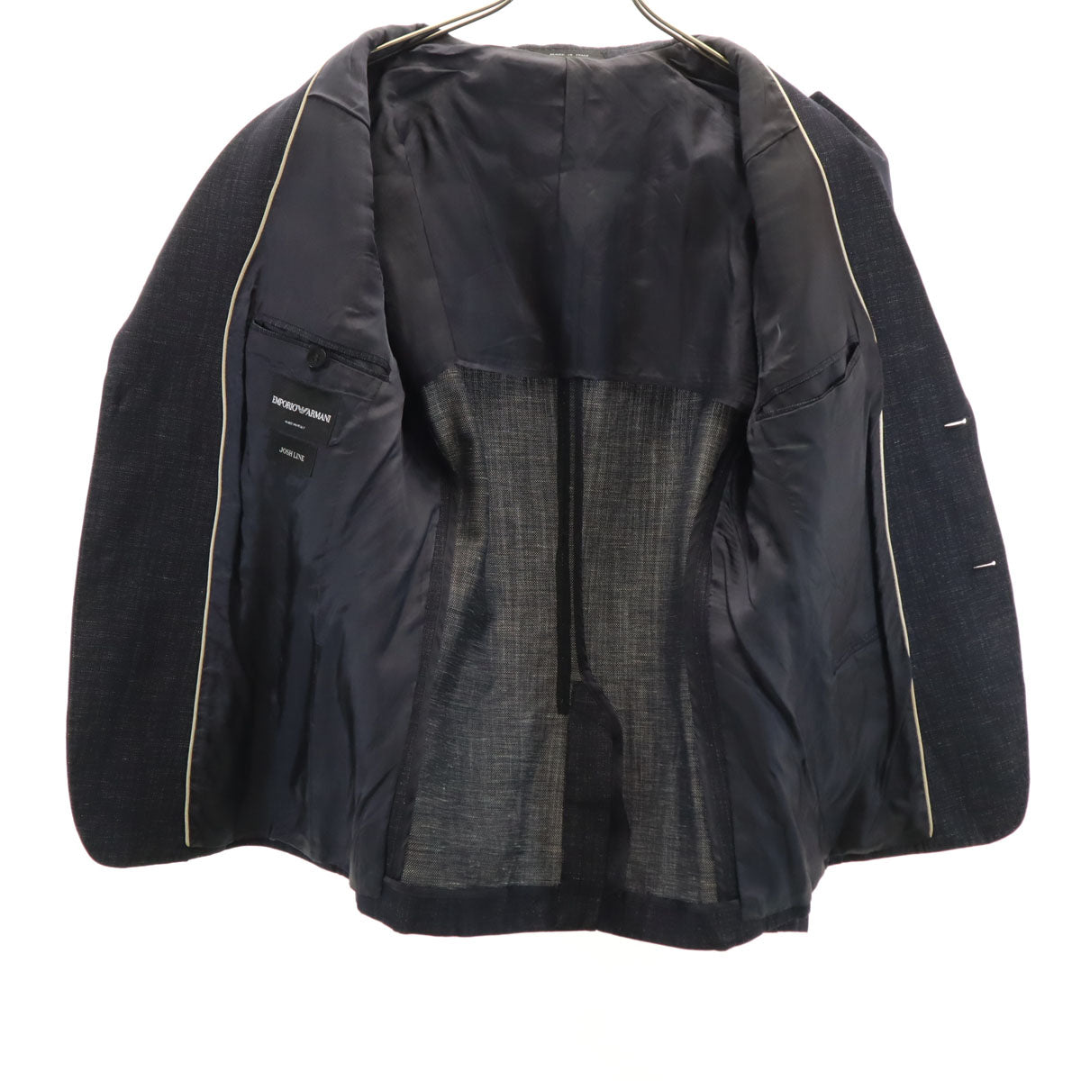 Emporio Armani エンポリオアルマーニ イタリア製 JOSE LINE テーラードジャケット 50 ネイビー ブレザー メンズ