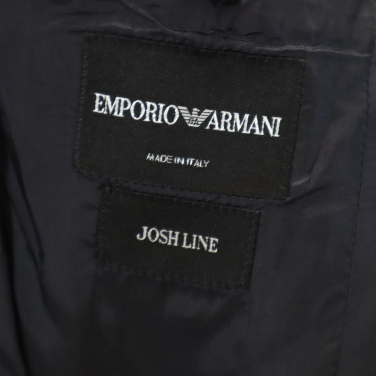 Emporio Armani エンポリオアルマーニ イタリア製 JOSE LINE テーラードジャケット 50 ネイビー ブレザー メンズ
