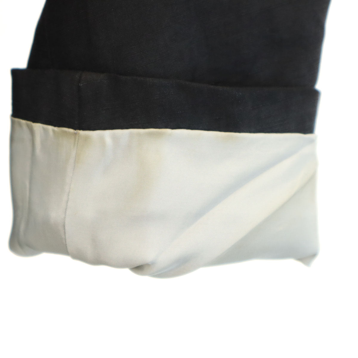 ARMANI COLLEZIONI アルマーニコレッツォーニ リネンブレンド M&M's テーラードジャケット 50 ブラック ブレザー メンズ