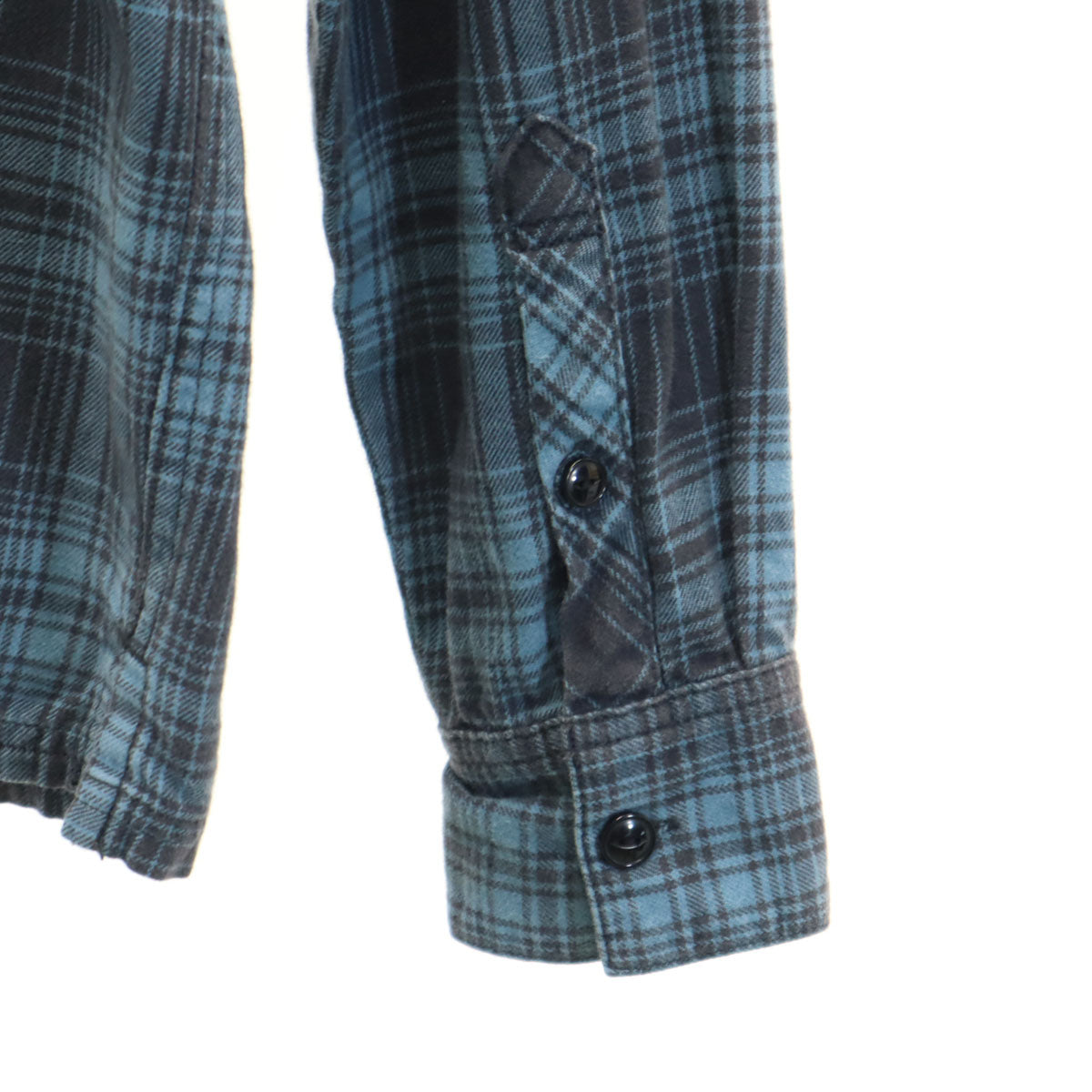 NEIGHBORHOOD ネイバーフッド 日本製 111ARNH-SHM03 チェック柄 長袖 コットンシャツ S ブルー系 メンズ