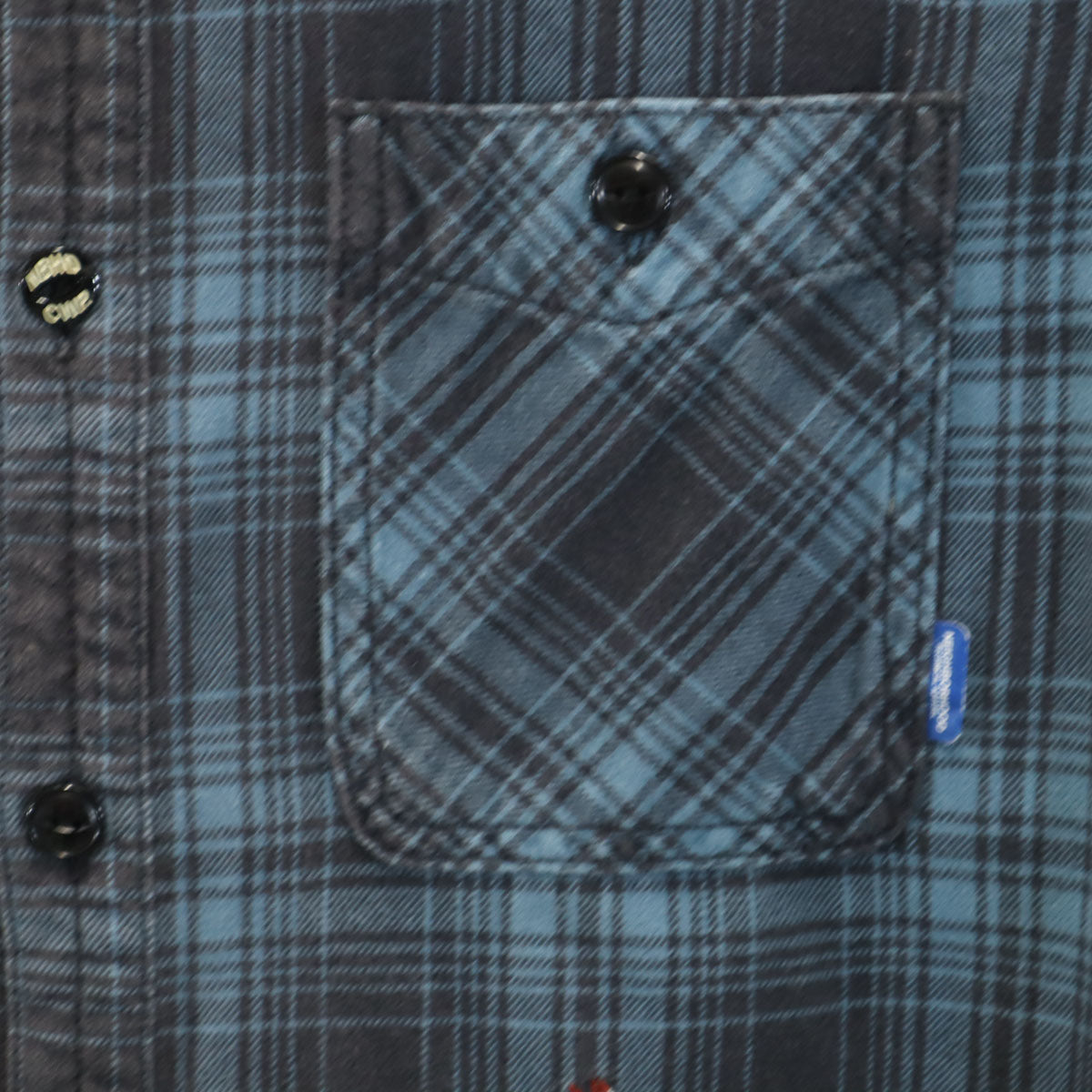 NEIGHBORHOOD ネイバーフッド 日本製 111ARNH-SHM03 チェック柄 長袖 コットンシャツ S ブルー系 メンズ