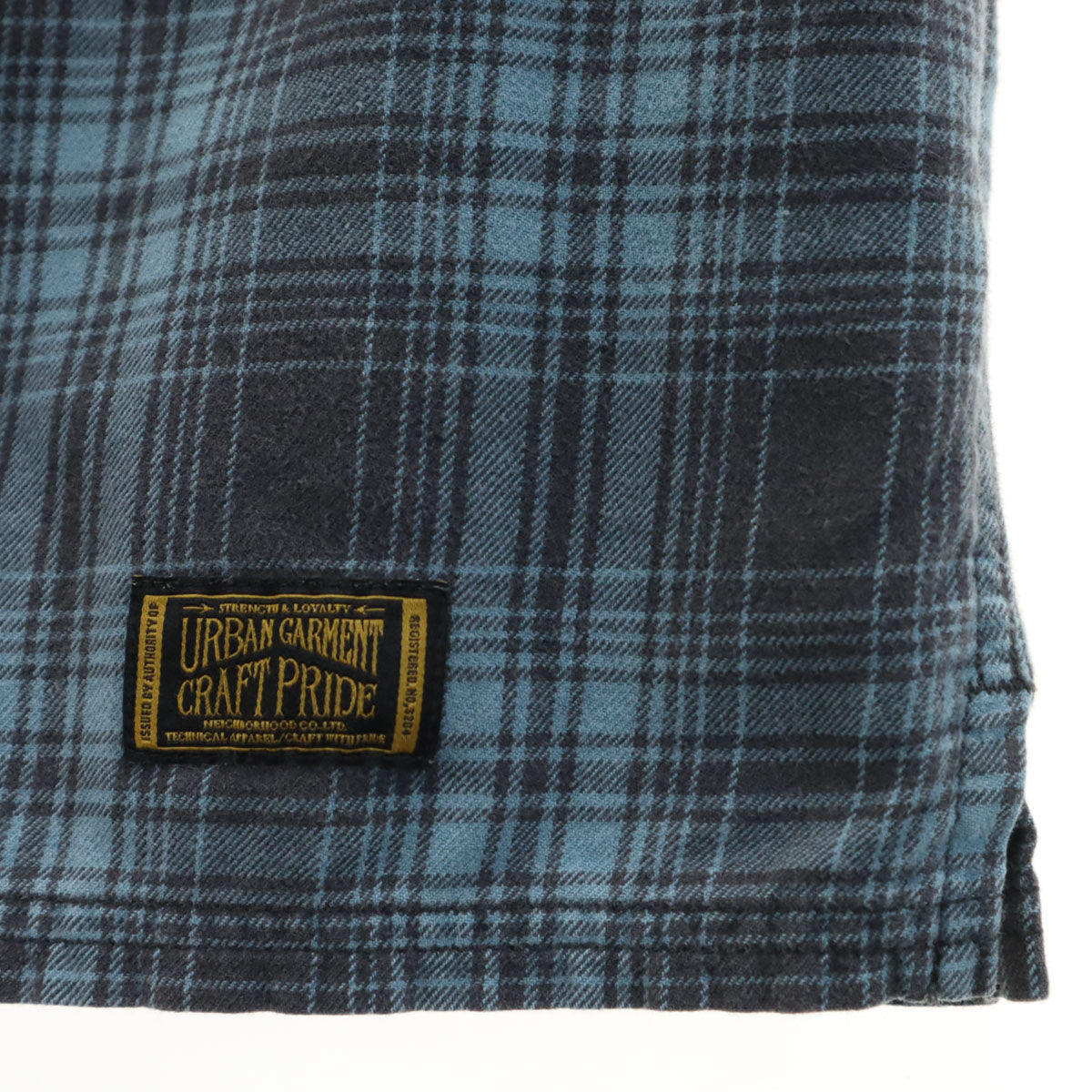 NEIGHBORHOOD ネイバーフッド 日本製 111ARNH-SHM03 チェック柄 長袖 コットンシャツ S ブルー系 メンズ