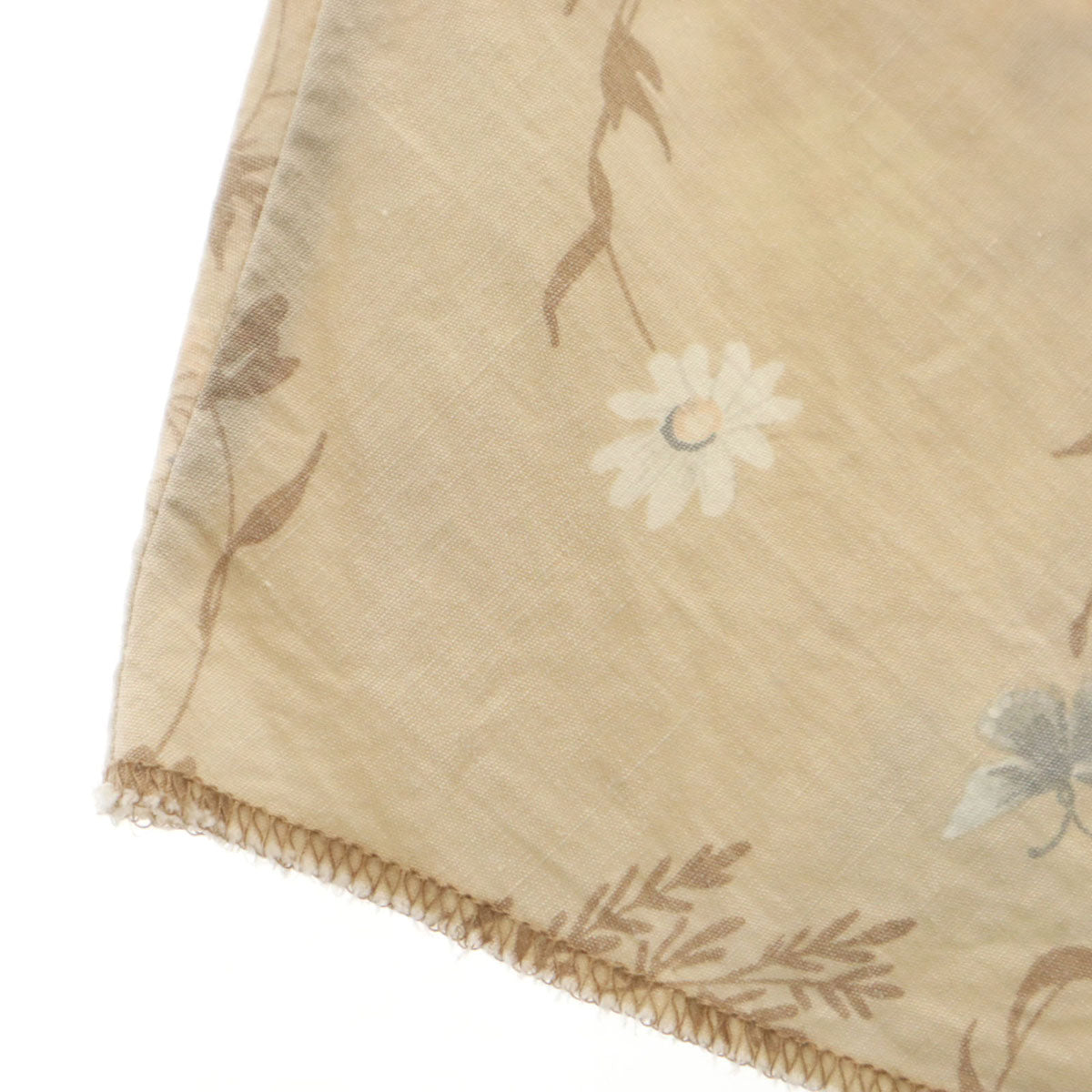 western trends by panhandle slim 70s 80s ヴィンテージ 花柄 長袖 ウエスタンシャツ S ベージュ メンズ