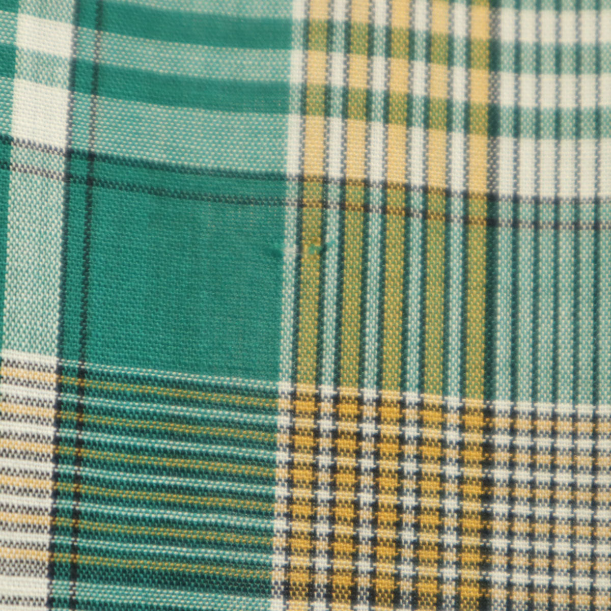 Gillent 70s 80s ヴィンテージ チェック柄 長袖 シャツ グリーン メンズ