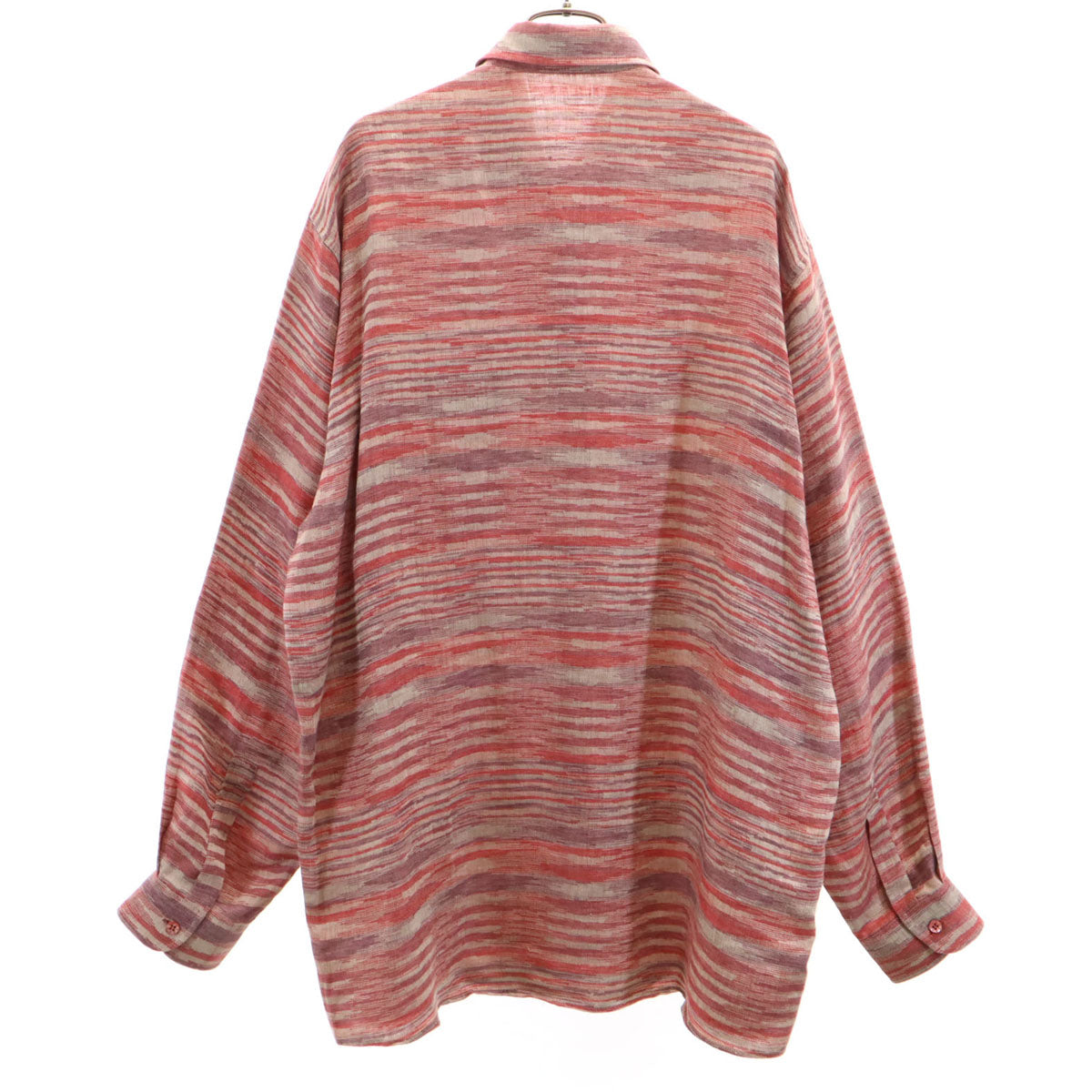 Missoni ミッソーニ イタリア製 長袖 シャツ 52 レッド系 メンズ