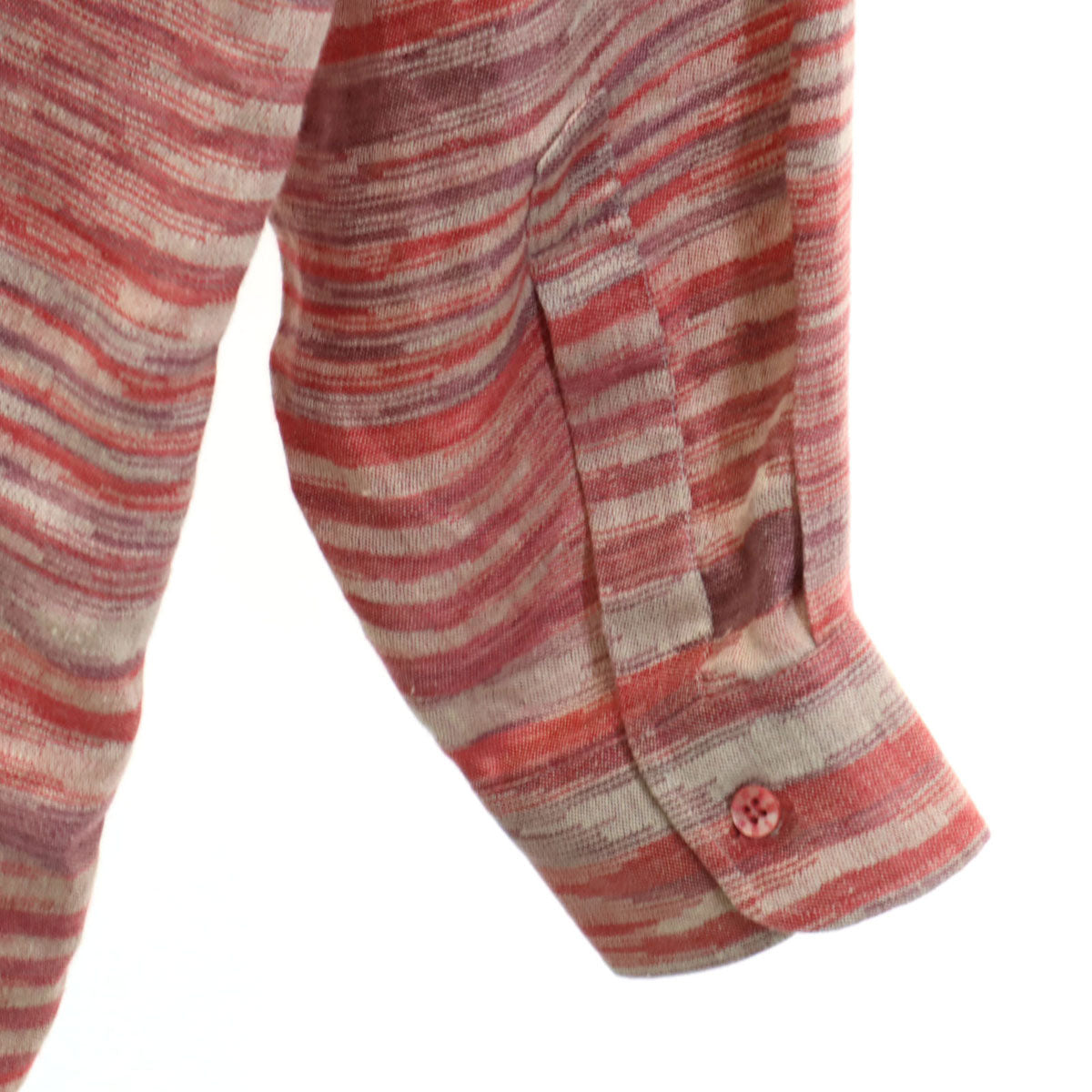 Missoni ミッソーニ イタリア製 長袖 シャツ 52 レッド系 メンズ