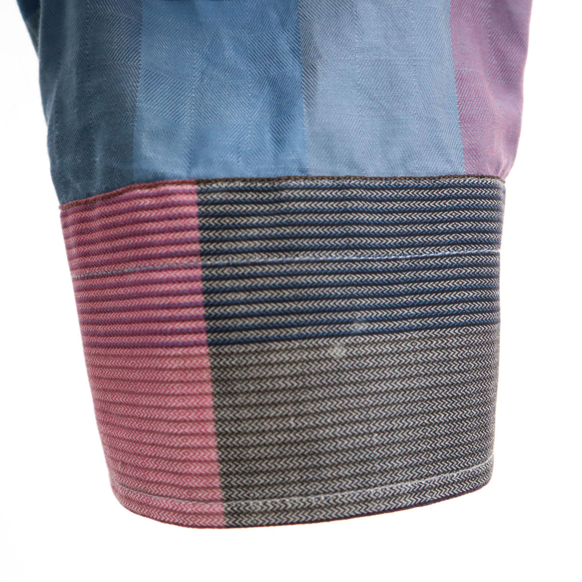 ETRO エトロ イタリア製 チェック柄 長袖 ボタンダウンシャツ 41 マルチ メンズ