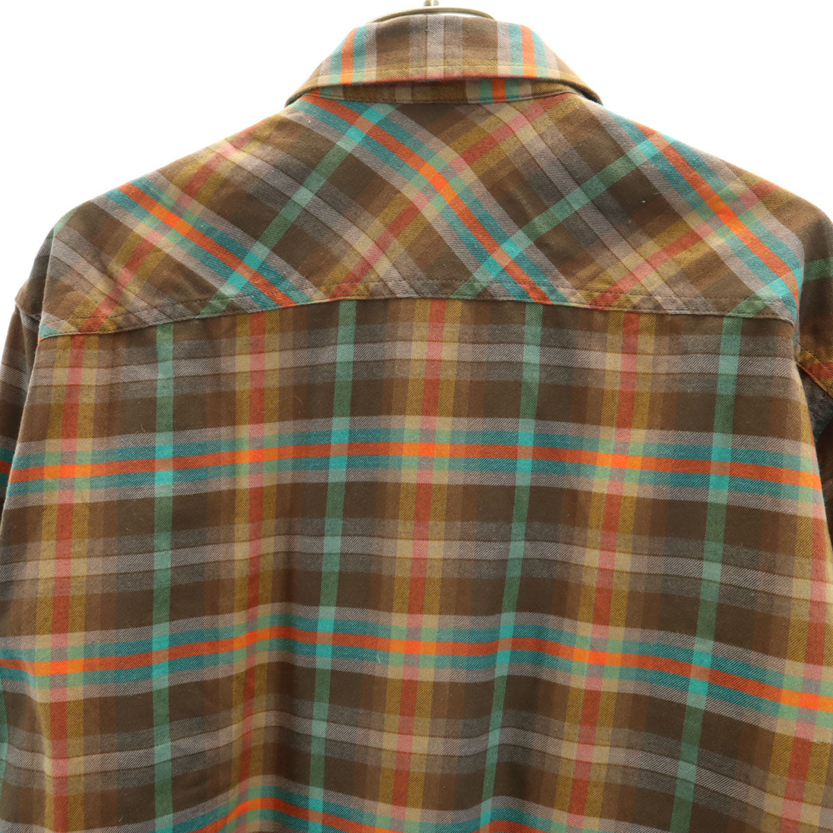 patagonia パタゴニア チェック柄 長袖 バックショット シャツ S ブラウン アウトドア 53856FA13 メンズ